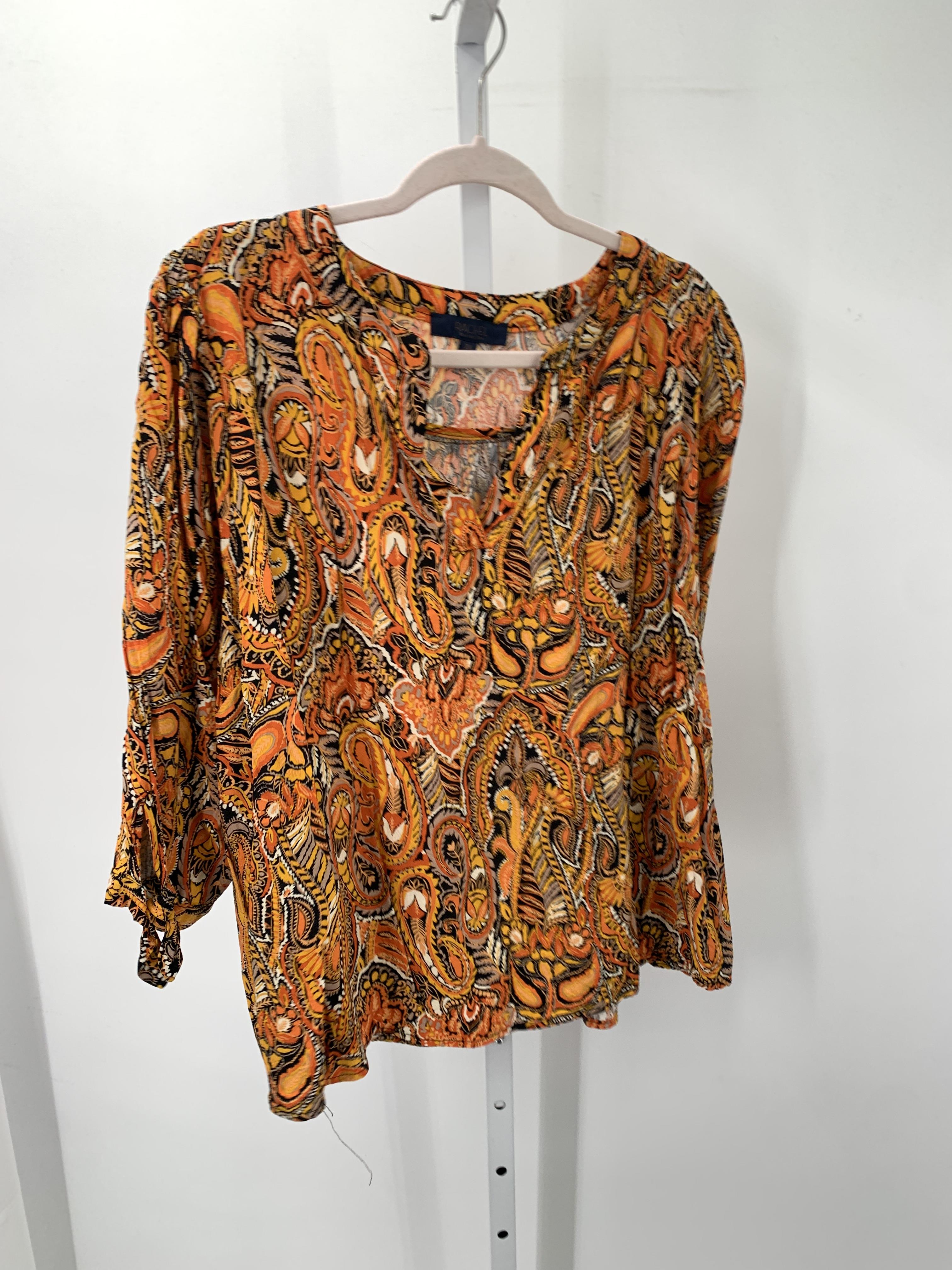 Rachel  Roy Size 2X Womens 3/4 Sleeve Shirt