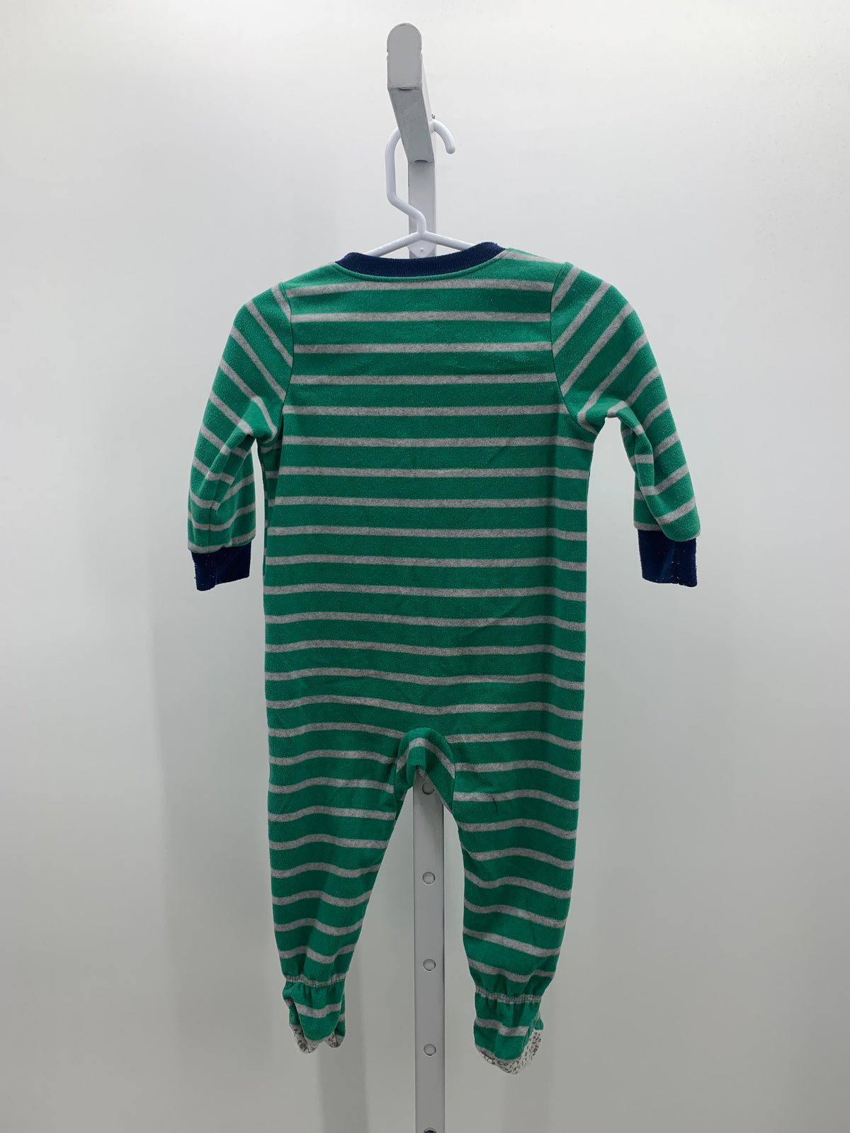 GREY STRIPES FLEECE DINO