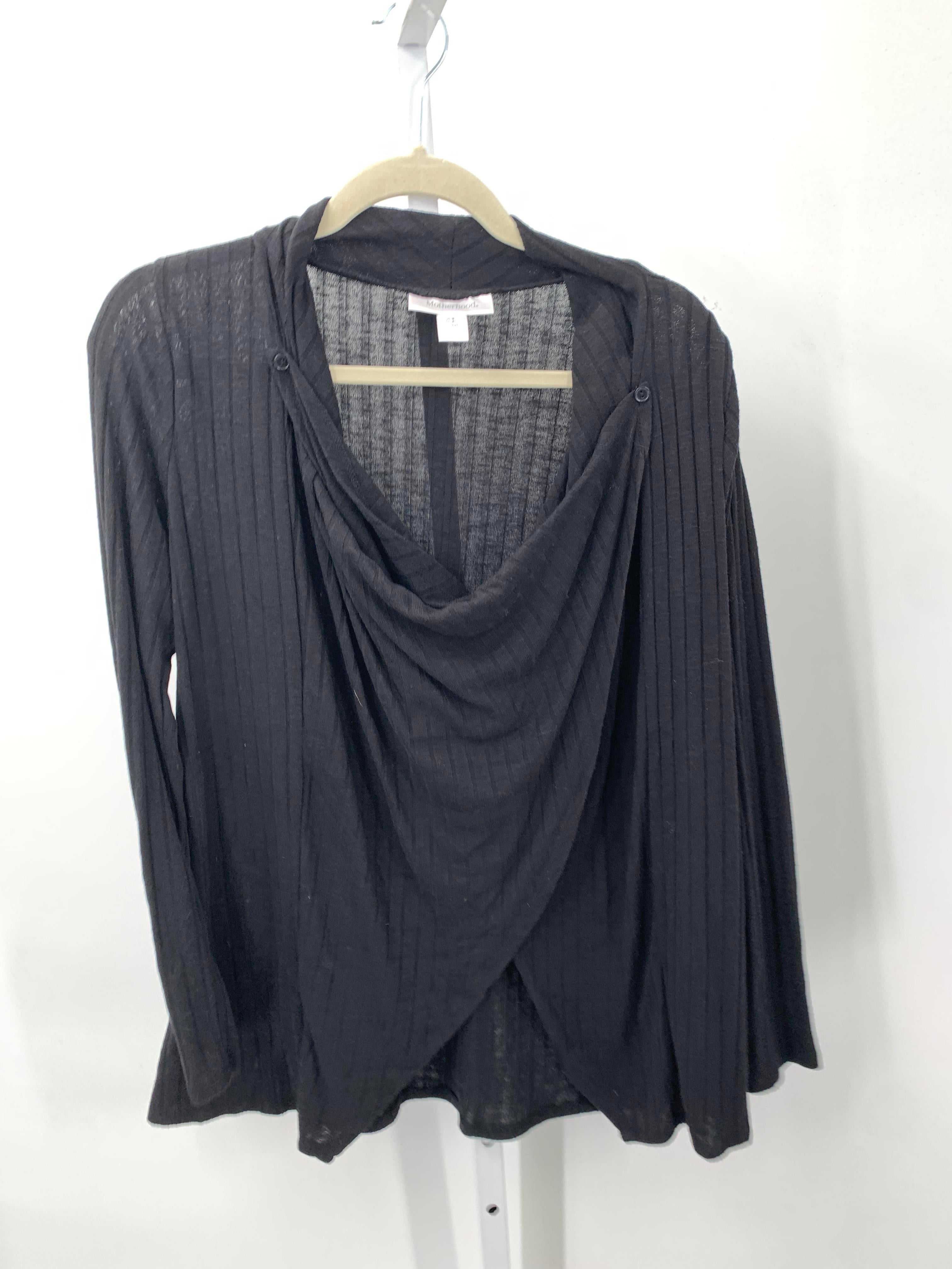 Motherhood Black Size Small Maternity Long Sleeve Shirt