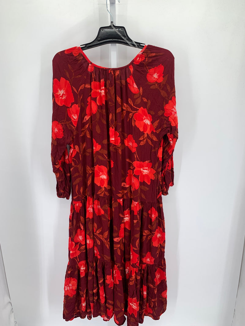 Sonoma Size 1X Womens Long Sleeve Dress