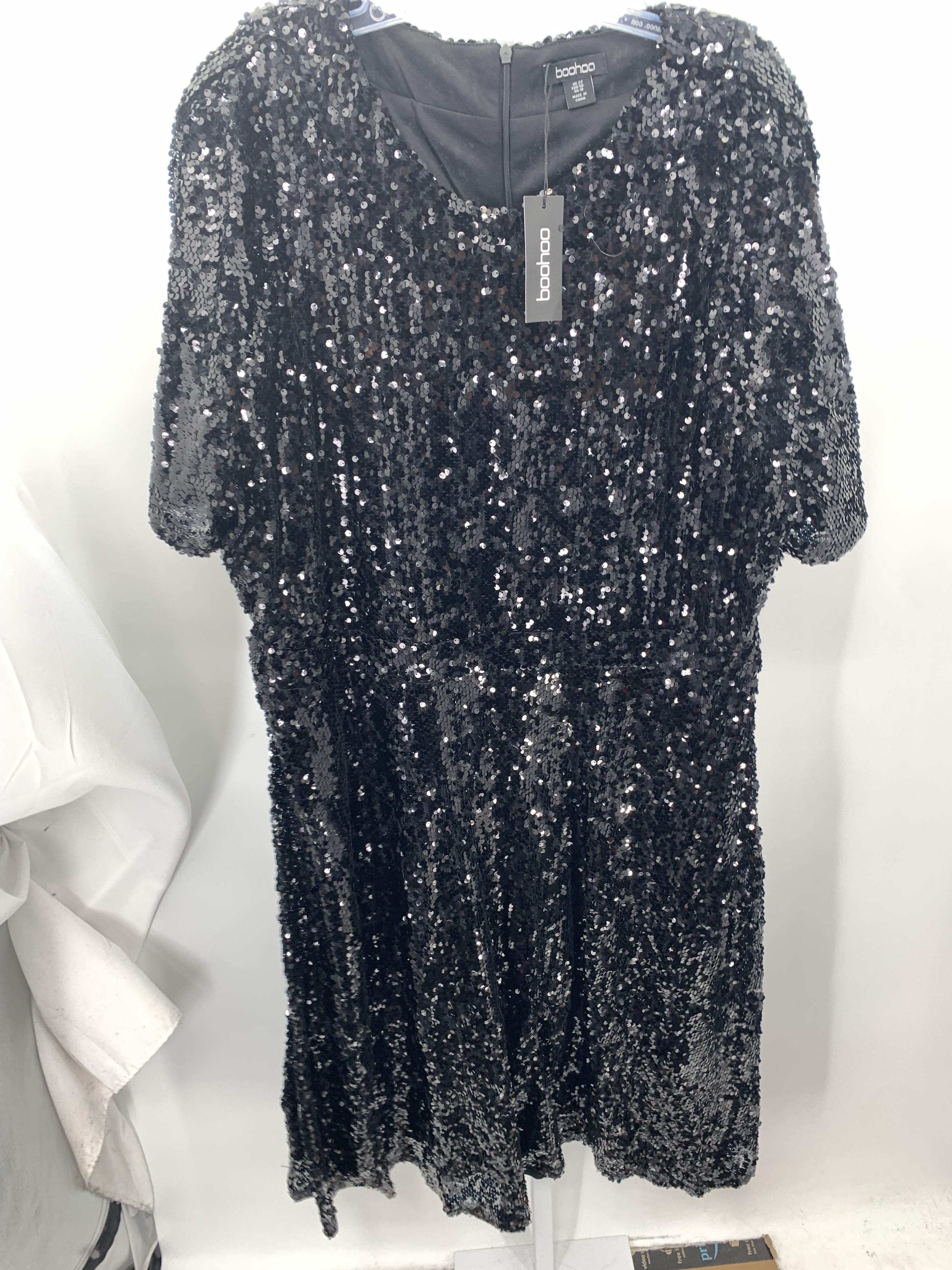 boohoo Size 18 W Womens Short Sleeve Dress