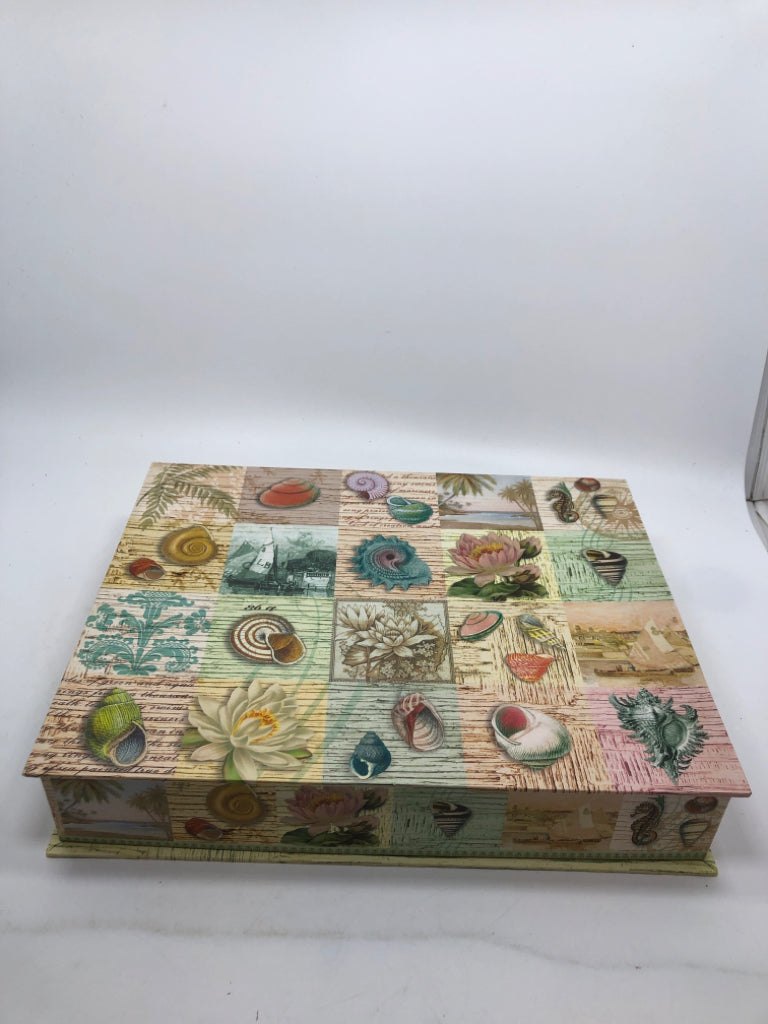 NAUTICAL THEMED STORAGE BOX.