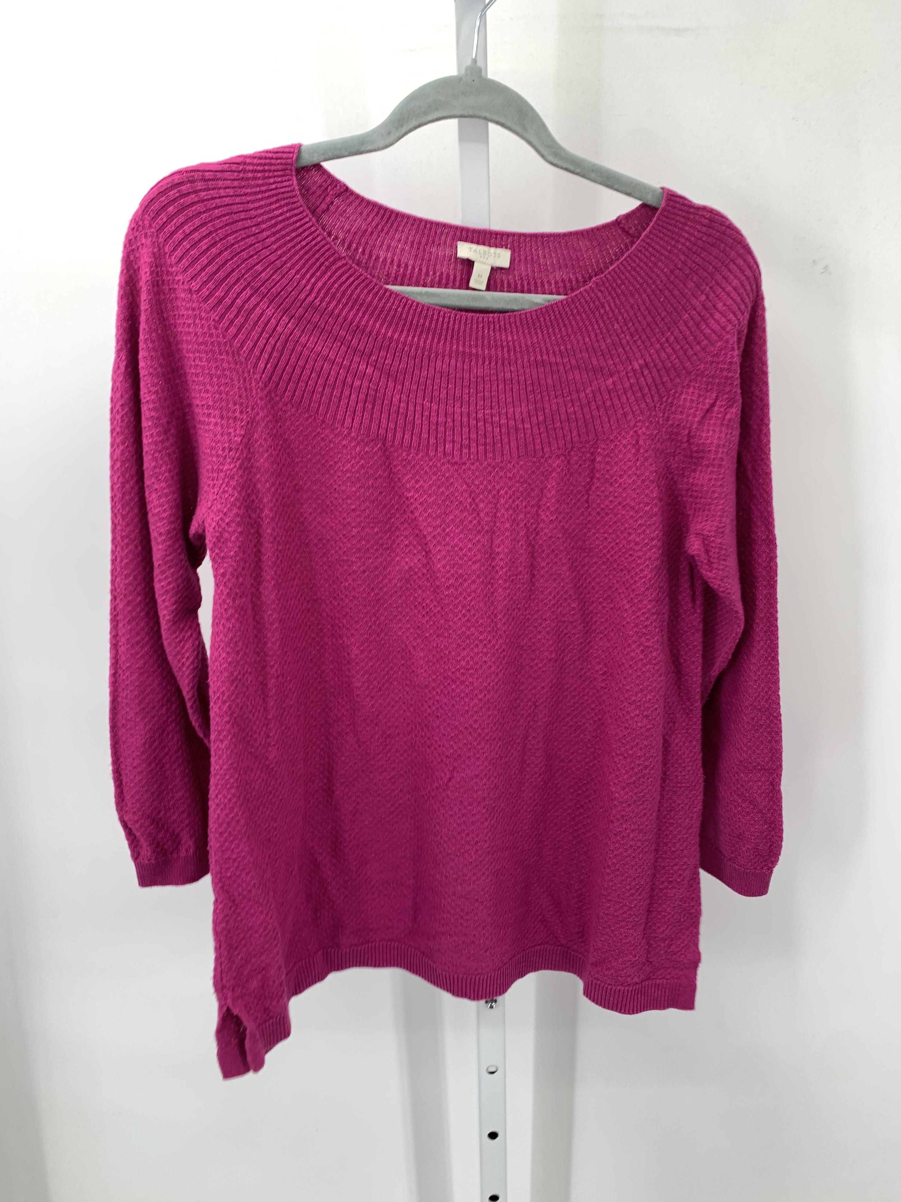 Talbots Size Medium Misses Long Slv Sweater