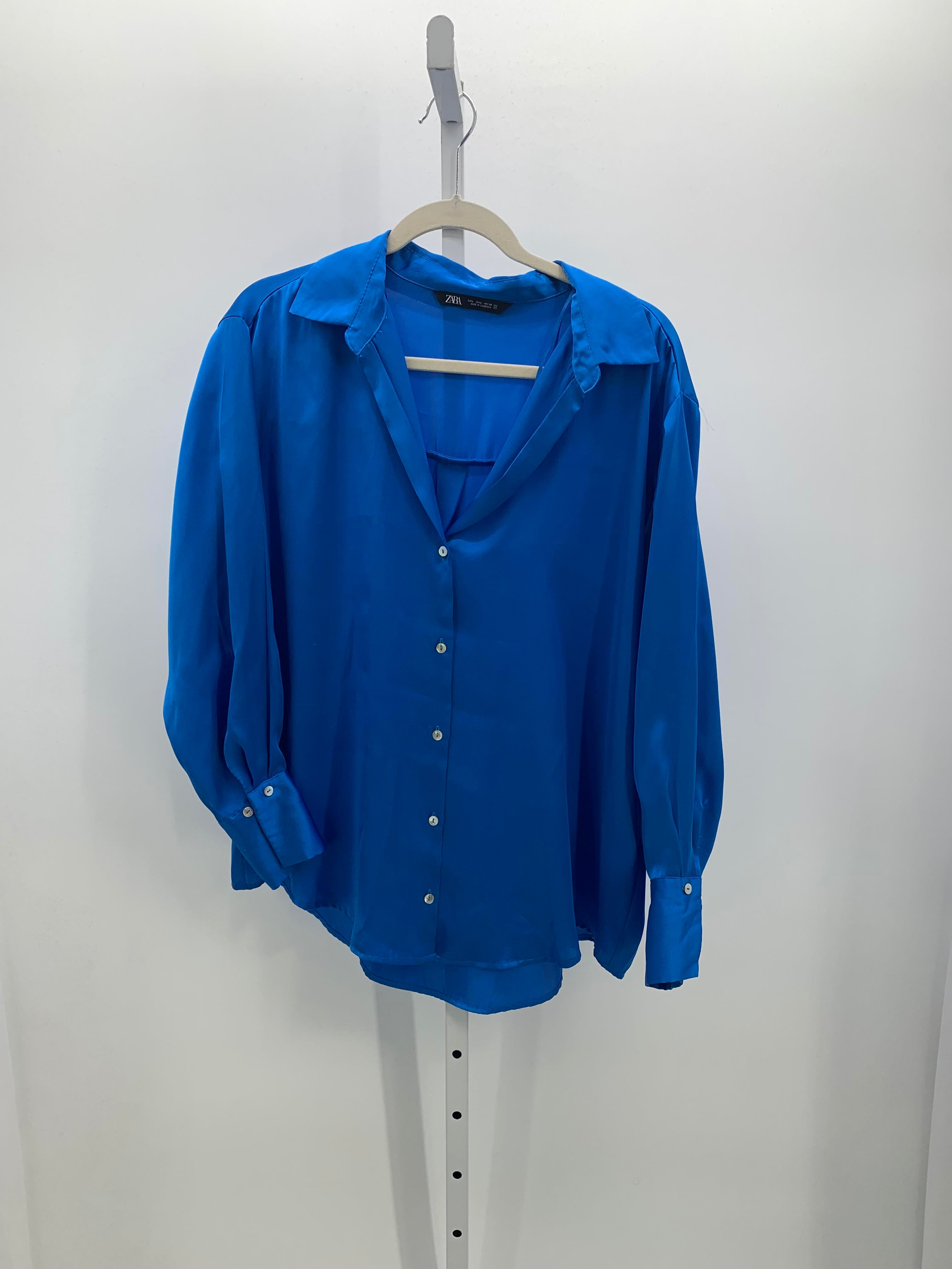 Zara Size Large Misses Long Sleeve Shirt
