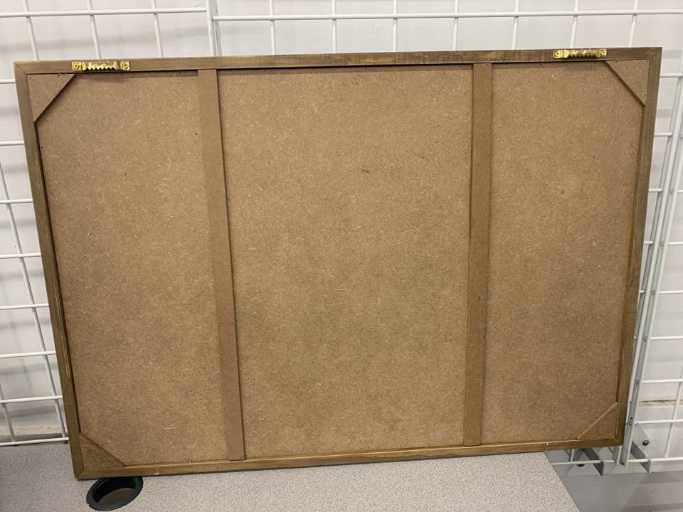 FRAMED CHALKBOARD CALENDAR WALL HANGING.