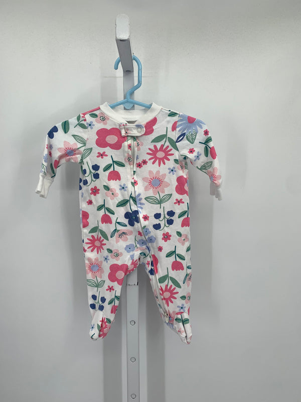 Carters Size 3 Months Girls Long Slv. Romper