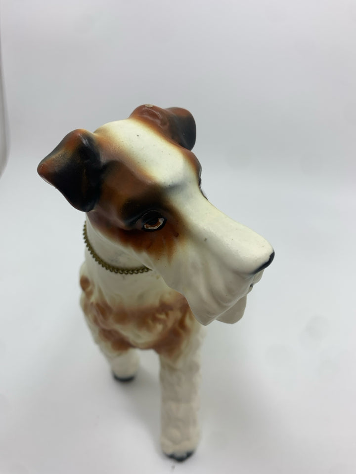 VTG KREISS CERAMIC TERRIER FIGURINE.