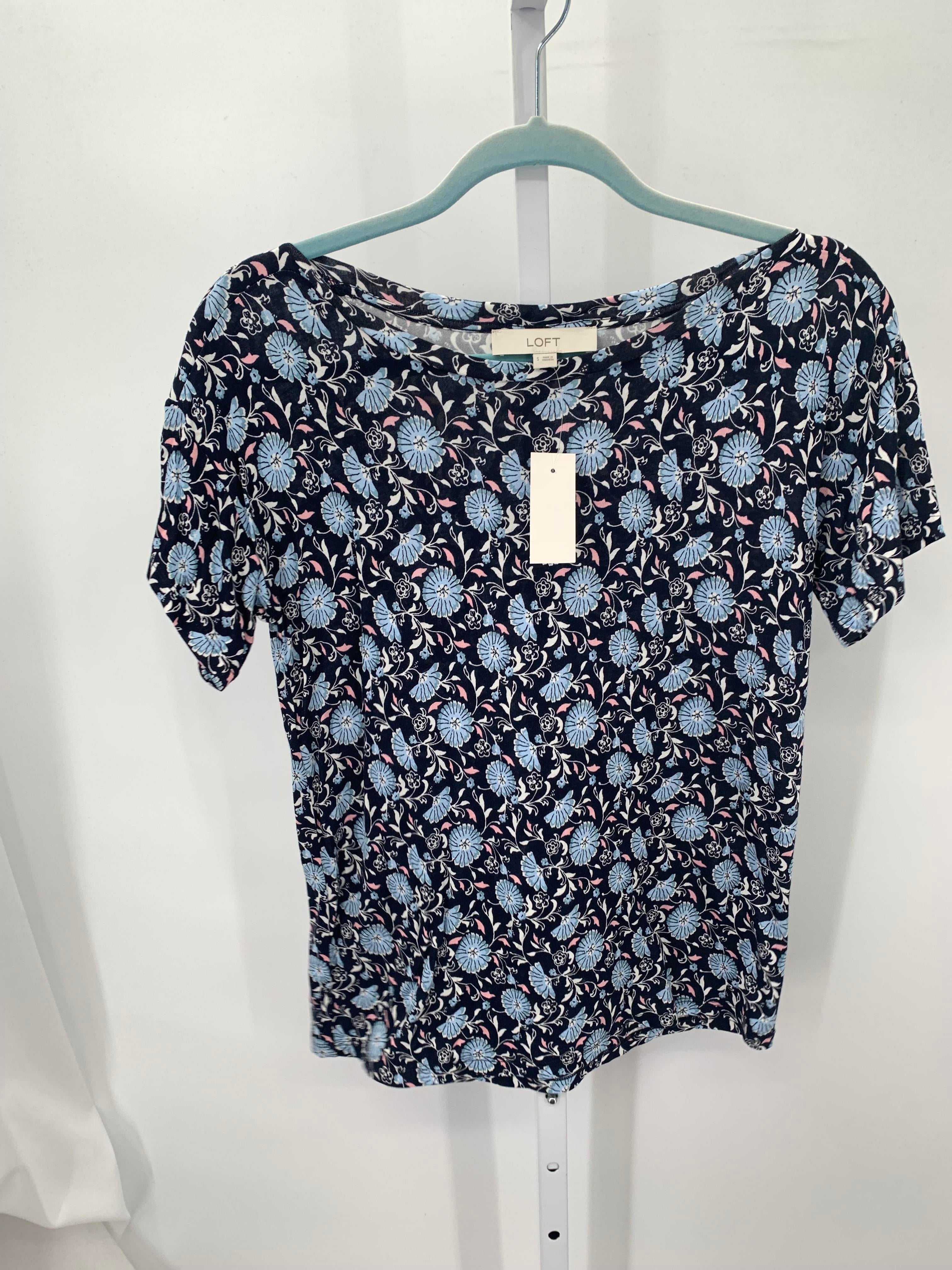 Loft Size Small Misses Short Sleeve Shirt
