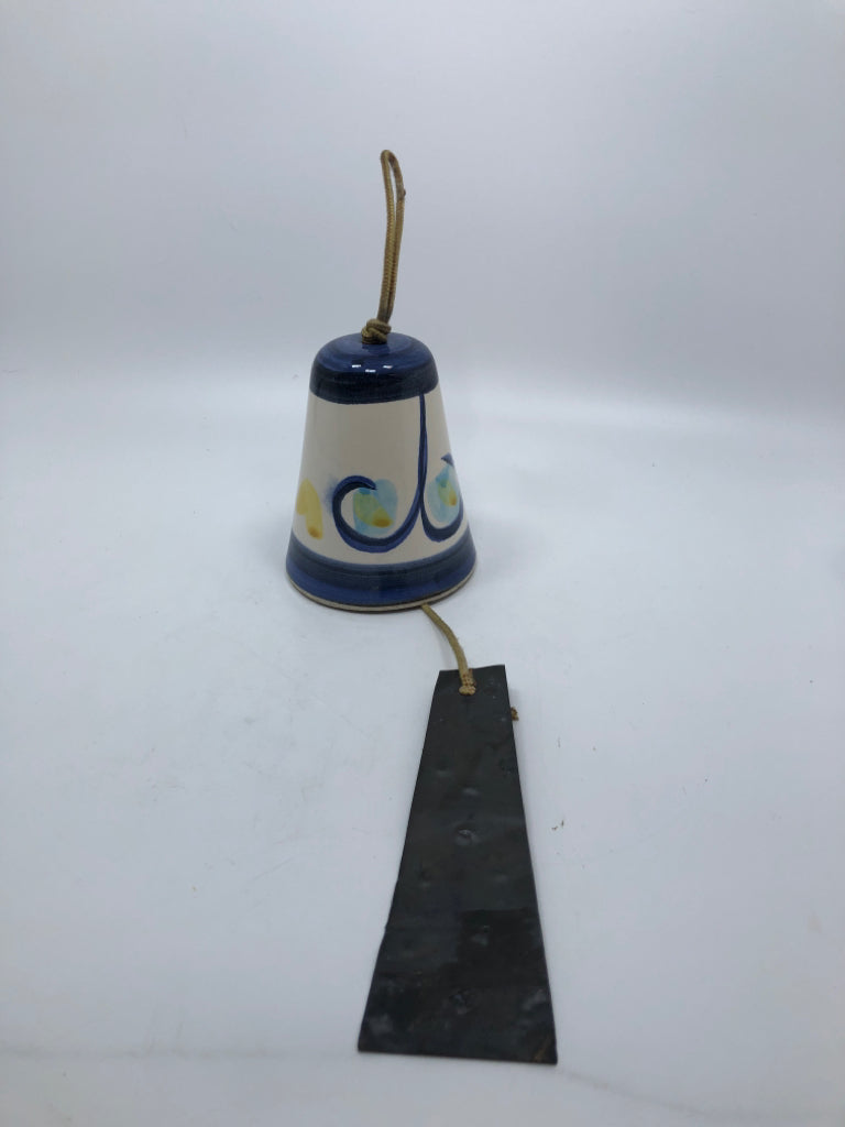 USA PACIFIC STONEWARE BELL WINDCHIME.