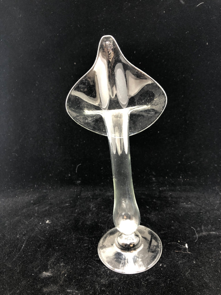 JACK IN THE PULPIT FLOWER GLASS VASE.