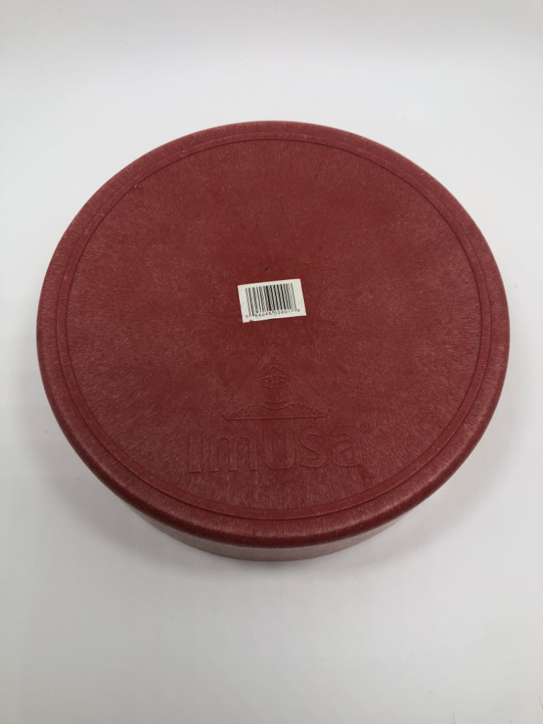 RED PLASTIC TORTILLA WARMER.