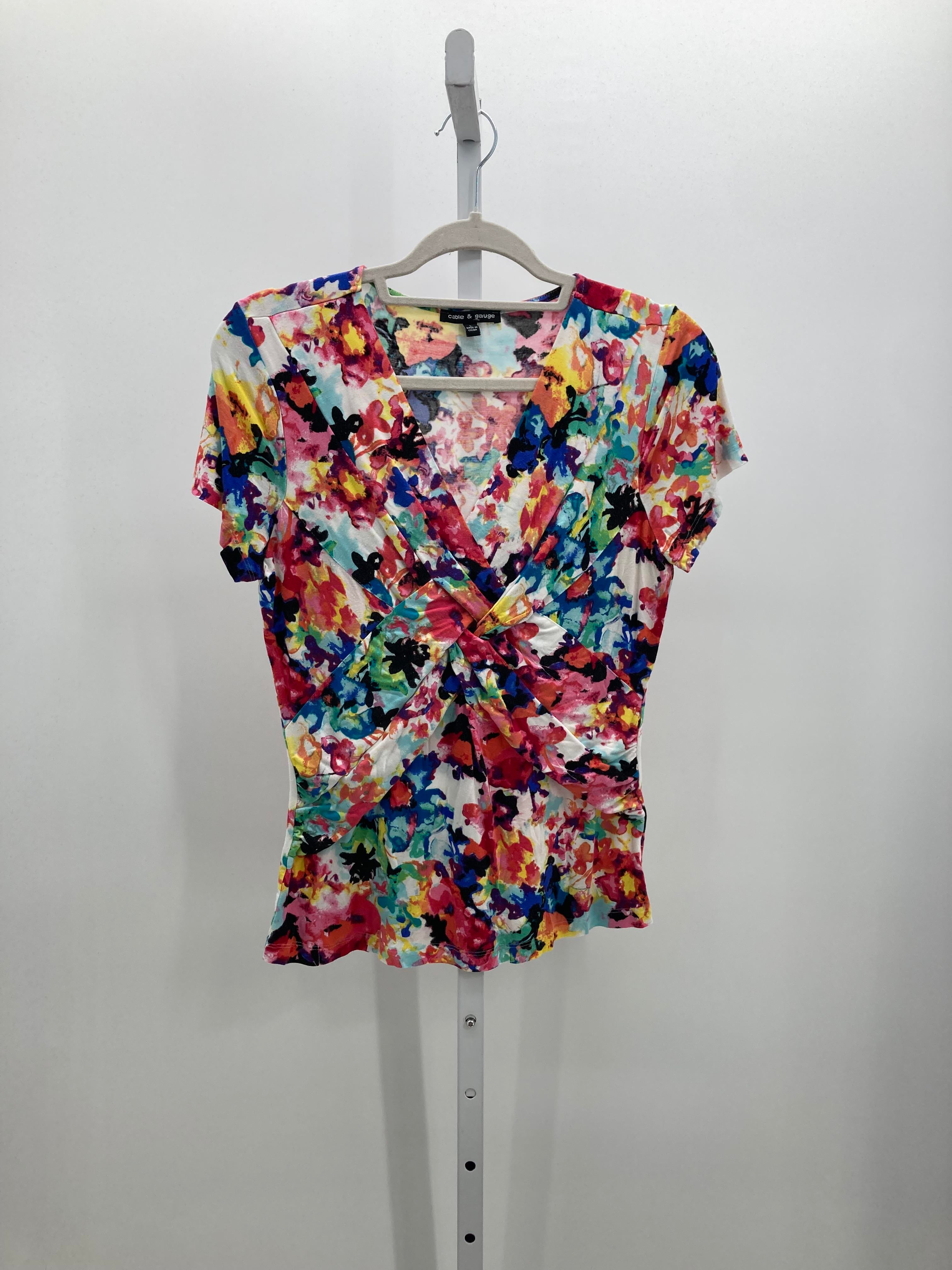 Cable & Gauge Size Large Misses Short Sleeve Shirt
