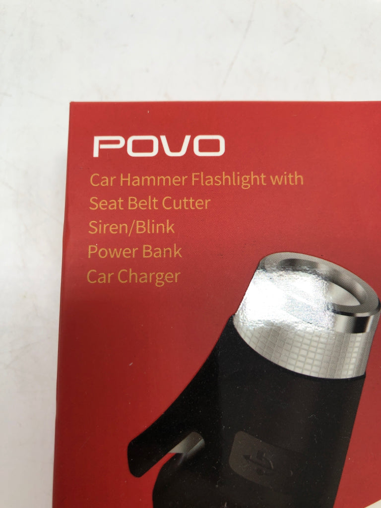 NIB POVO 9-IN-1 EMERGENCY CAR CHARGER.
