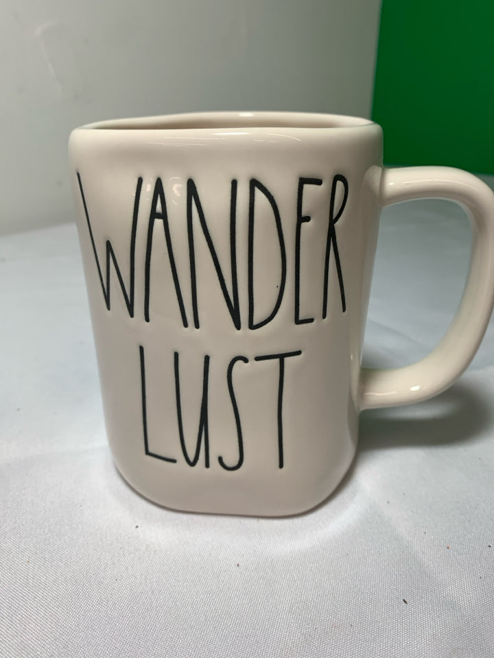 RAE DUNN WANDER LUST MUG.