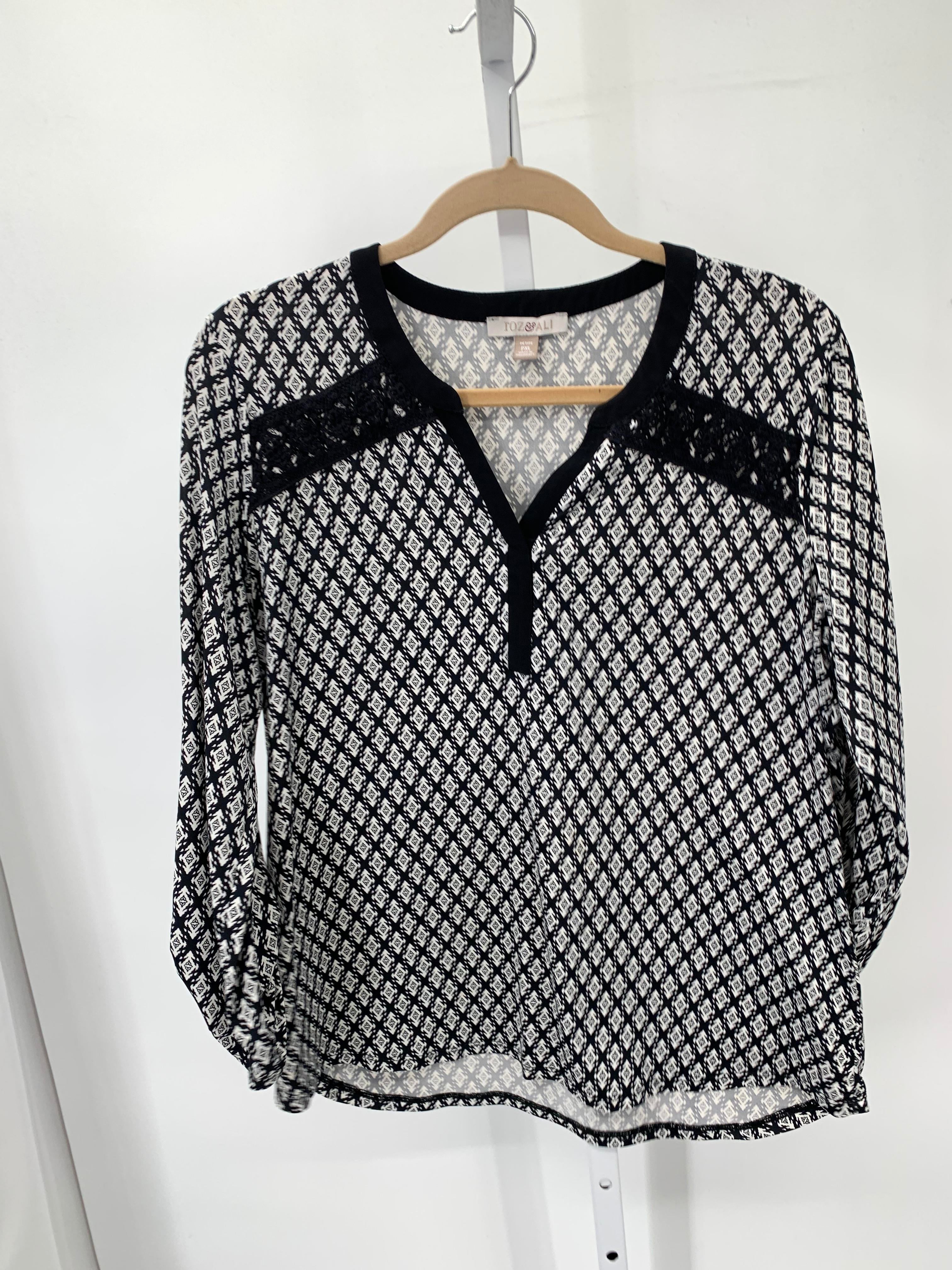 Roz & Ali Size X Large Petite Petite 3/4 Sleeve Shirt