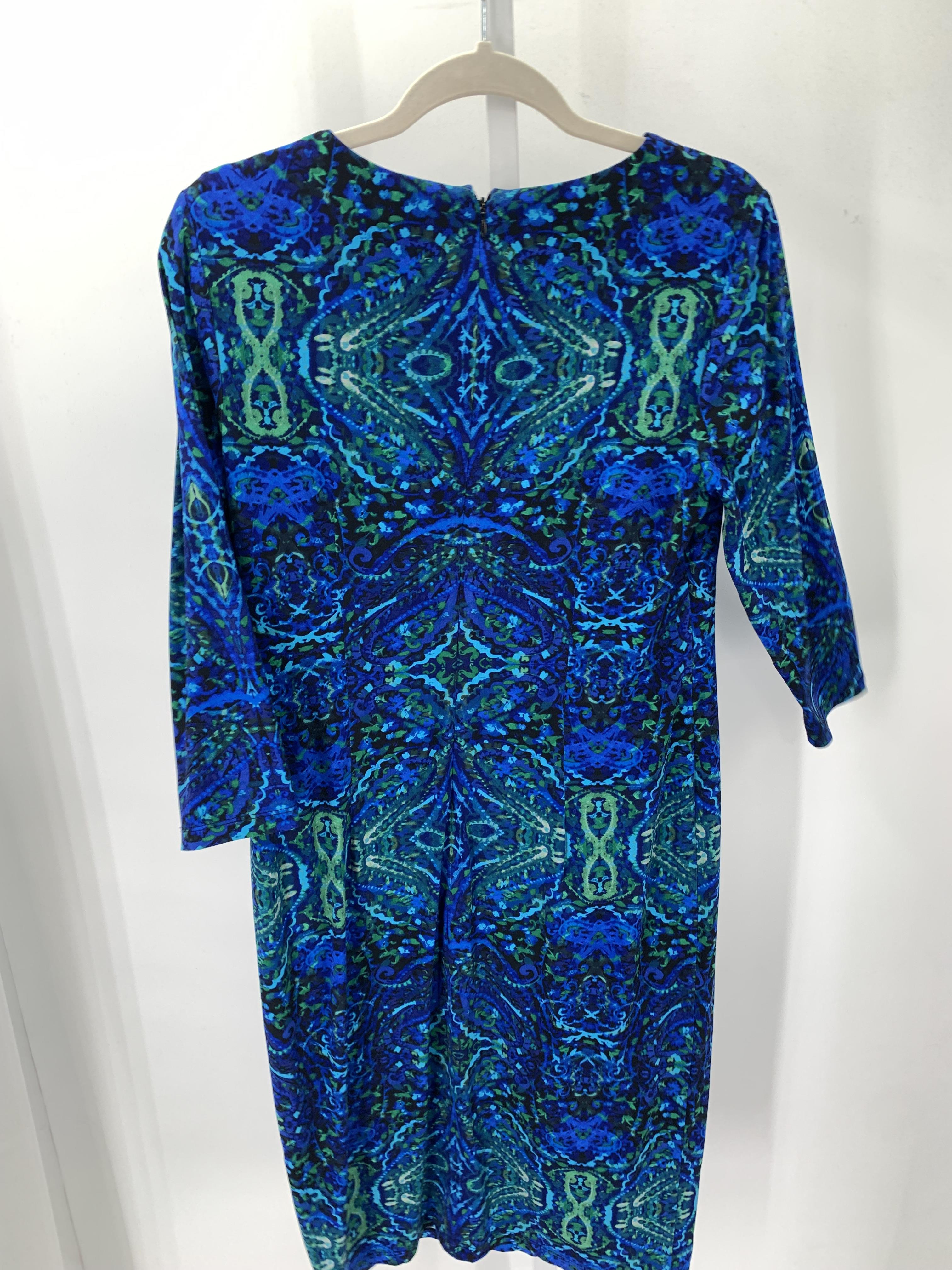 Liz Claiborne Size 10 Misses 3/4 Sleeve Dress
