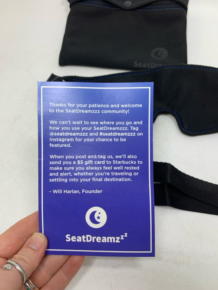 SEATDREAMZZZ TRAVEL SLEEP MASK.