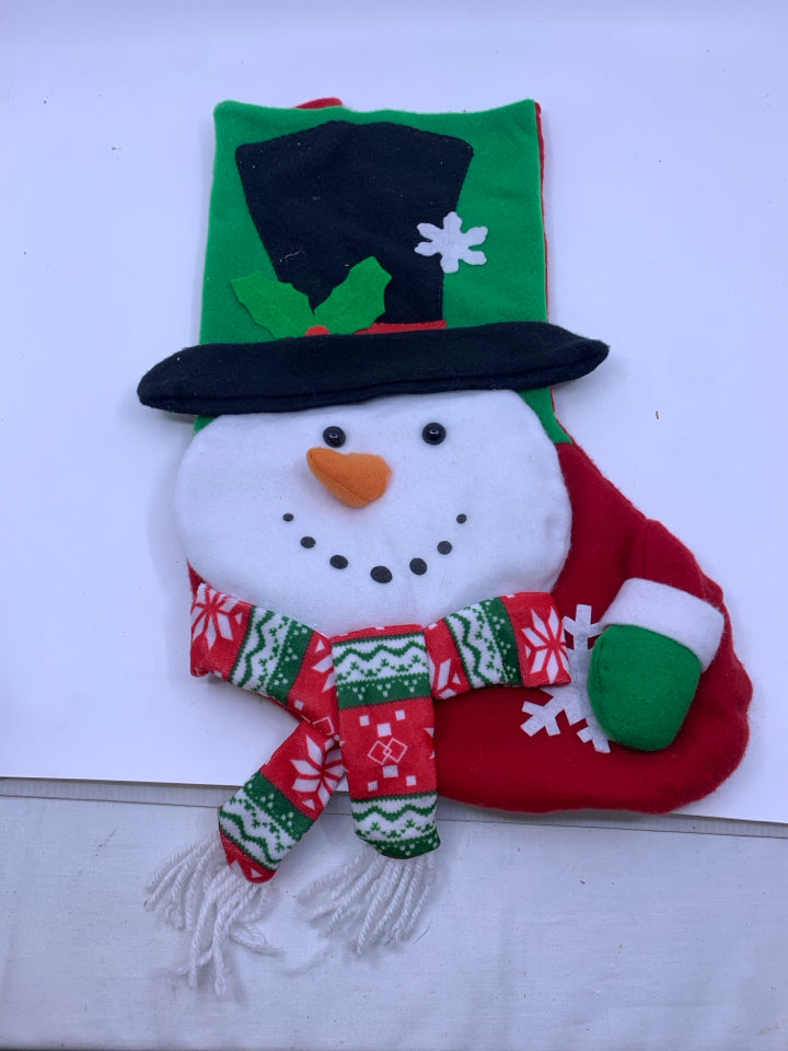 SNOWMAN STOCKING.