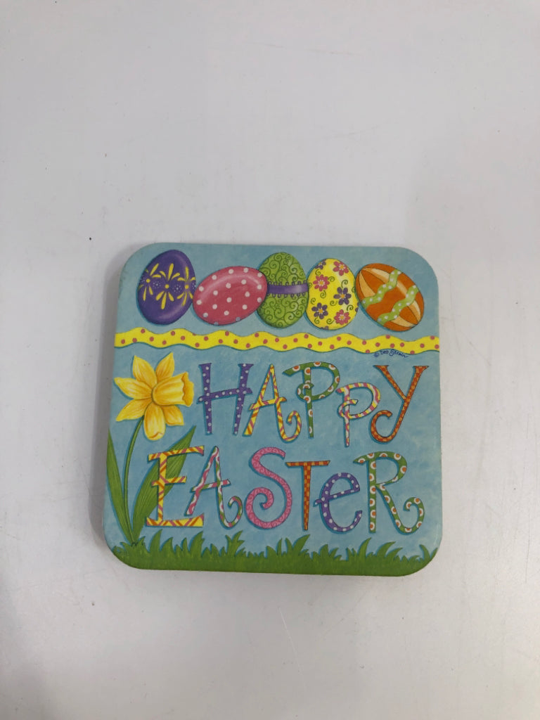 4PK HAPPY EASTER COASTERS.