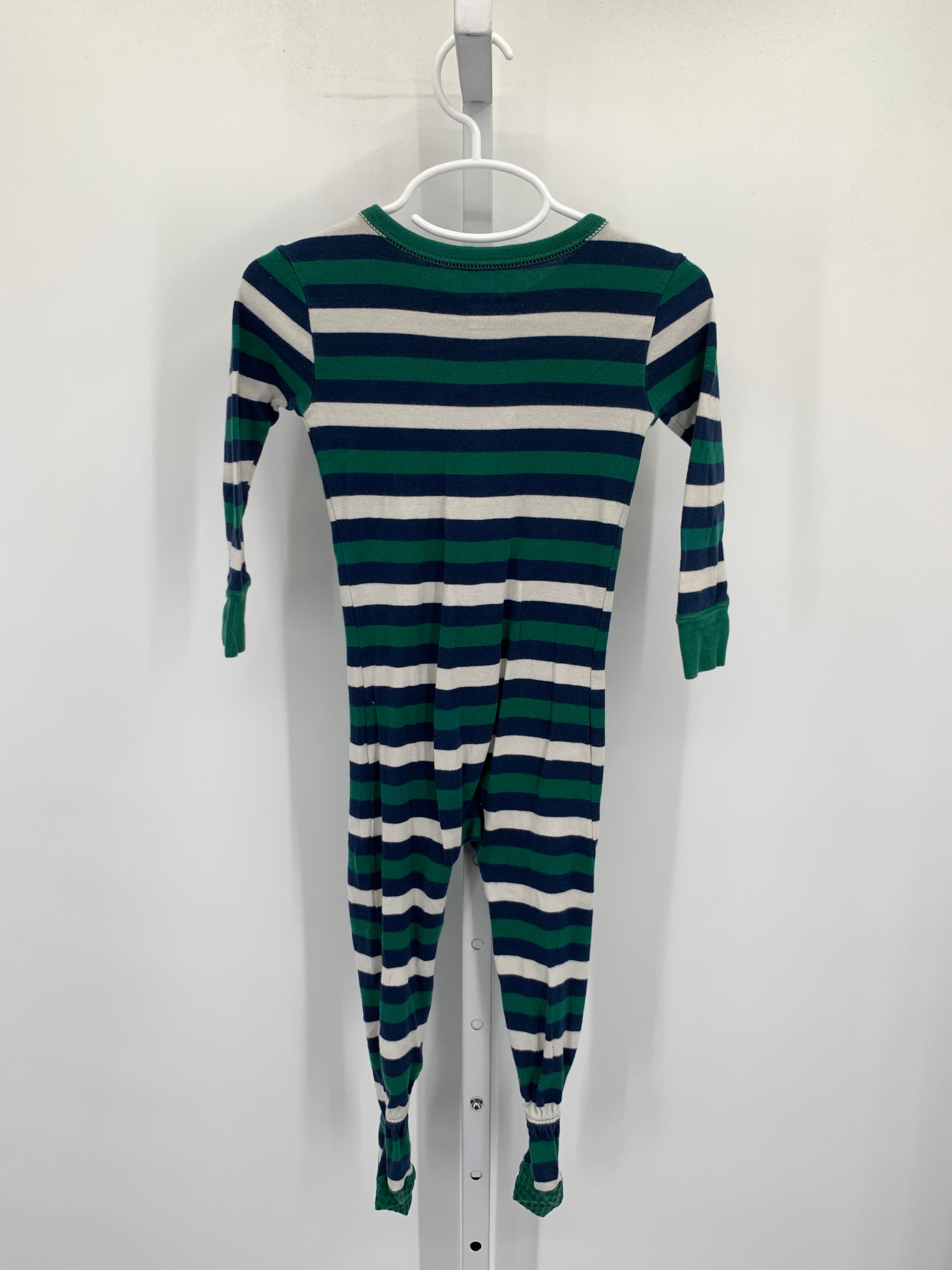 GREEN WHITE STRIPES ZIP KNIT