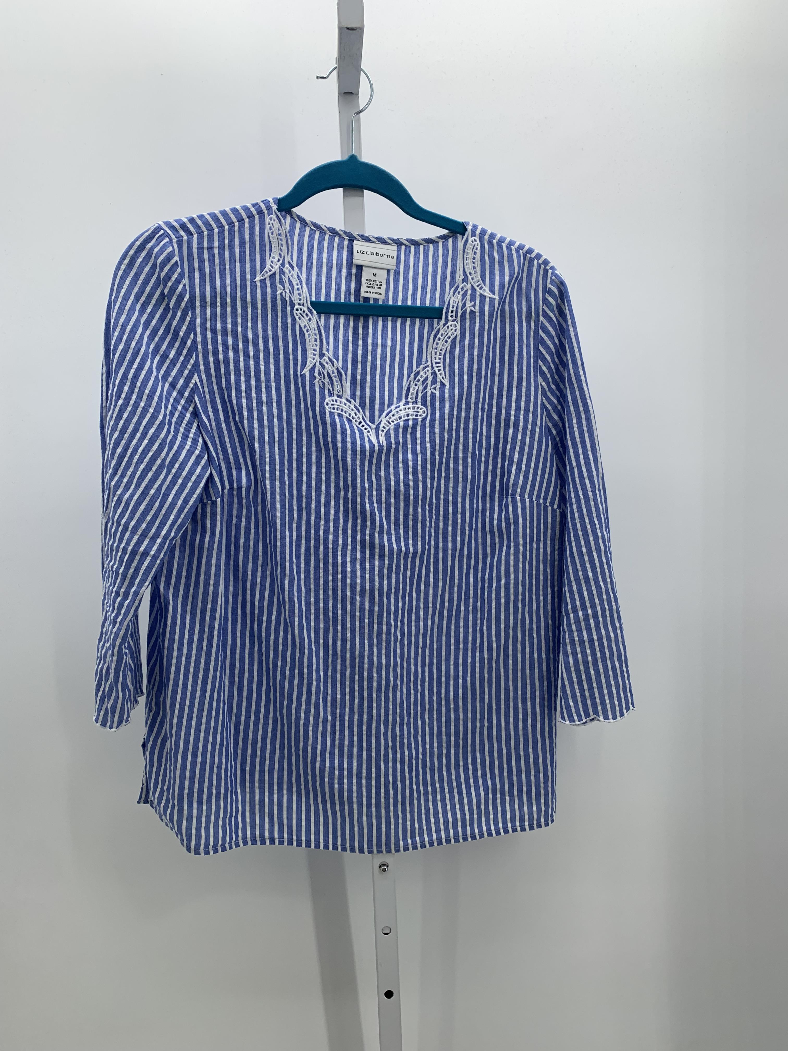 Liz Claiborne Size Medium Misses 3/4 Sleeve Shirt