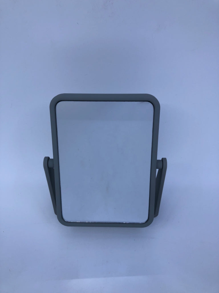PLASTIC GREY FLIP MAGNIFY MIRROR.