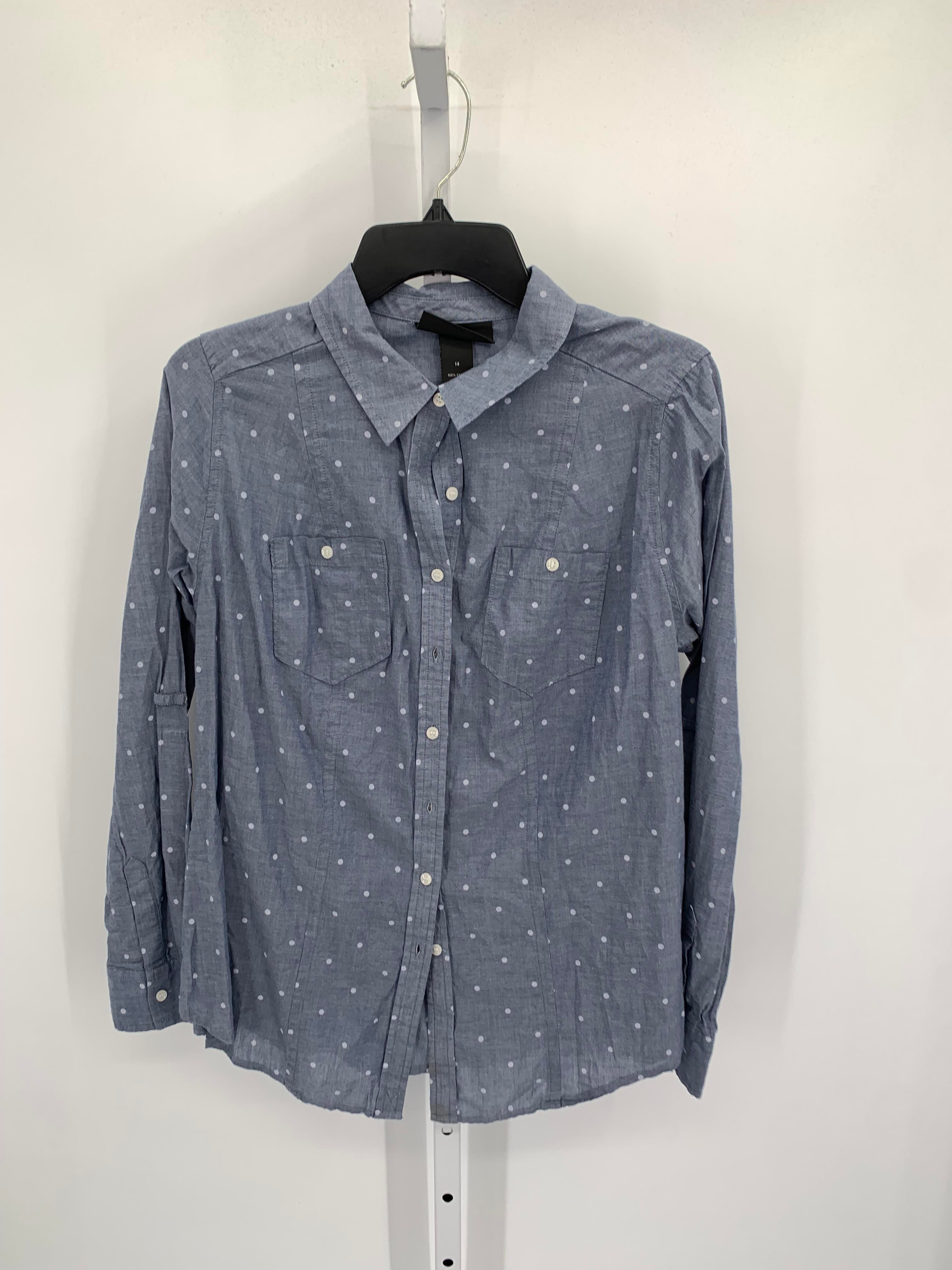 Lane Bryant Size 14 W Womens Long Sleeve Shirt