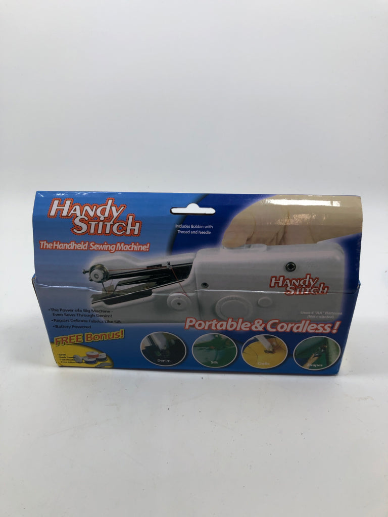 NIB HANDY STITCH HANDHELD SEWING MACHINE.