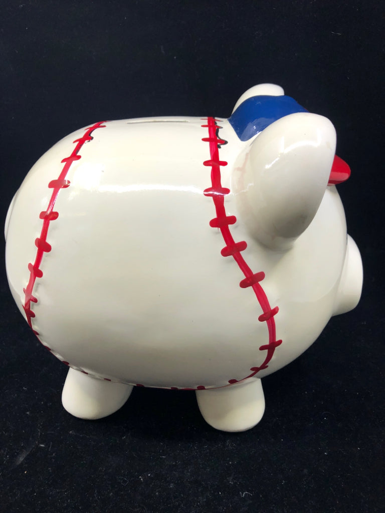 LARGE BASEBALL PIGGY BANK.