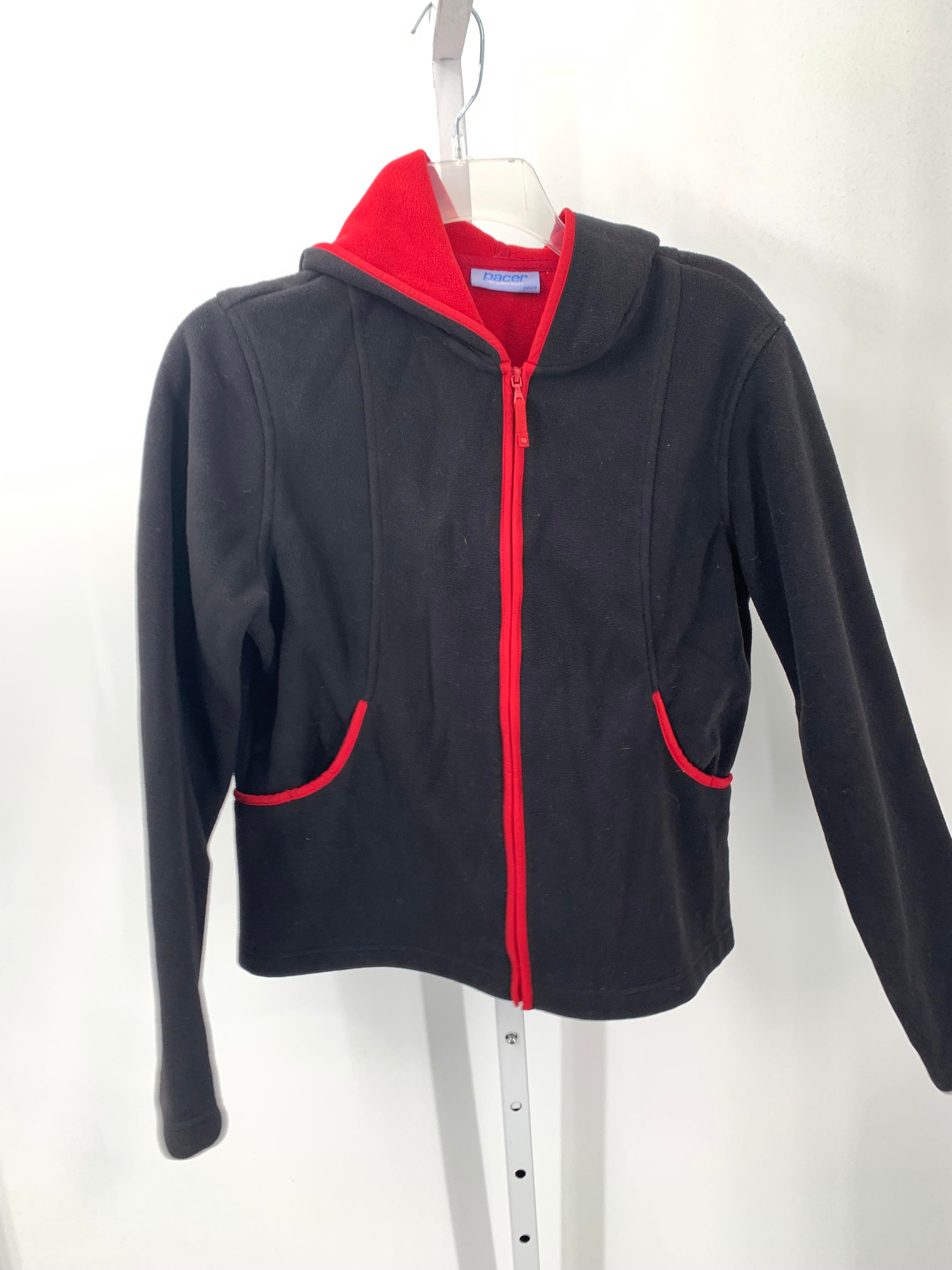 Karen Scott Size Medium Petite Petite Fleece Jacket