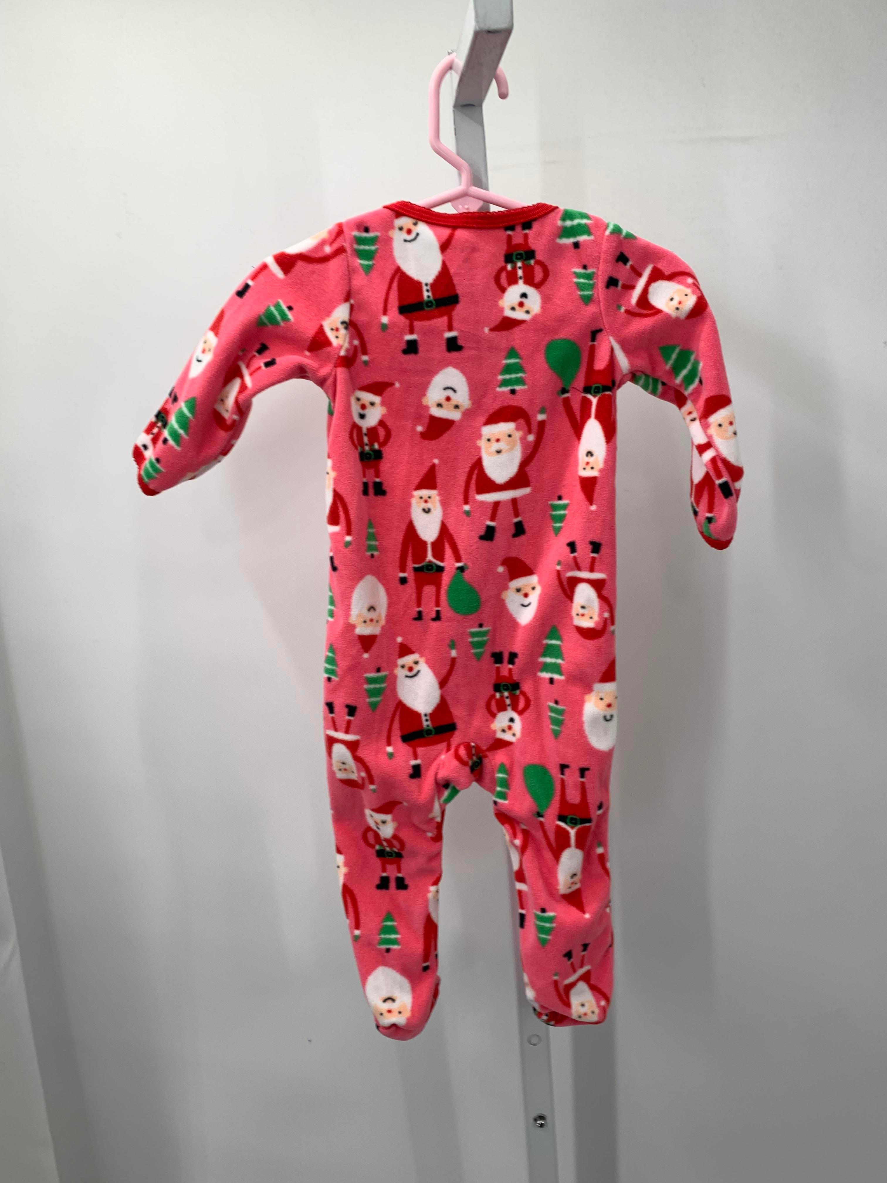 LONG SLV ROMPER SANTA XMAS TREES