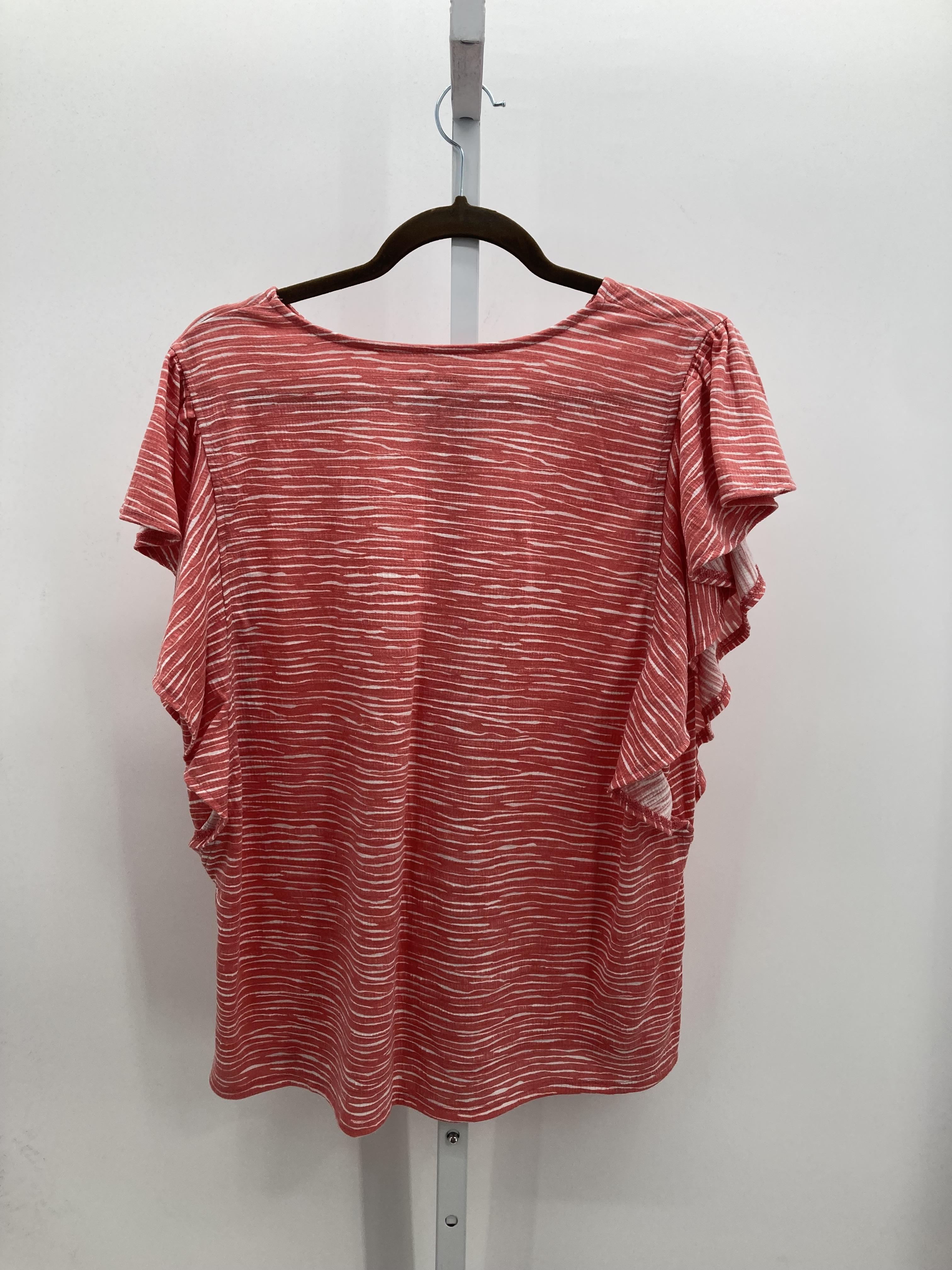 Nine West Size XXL Misses Short Sleeve Shirt