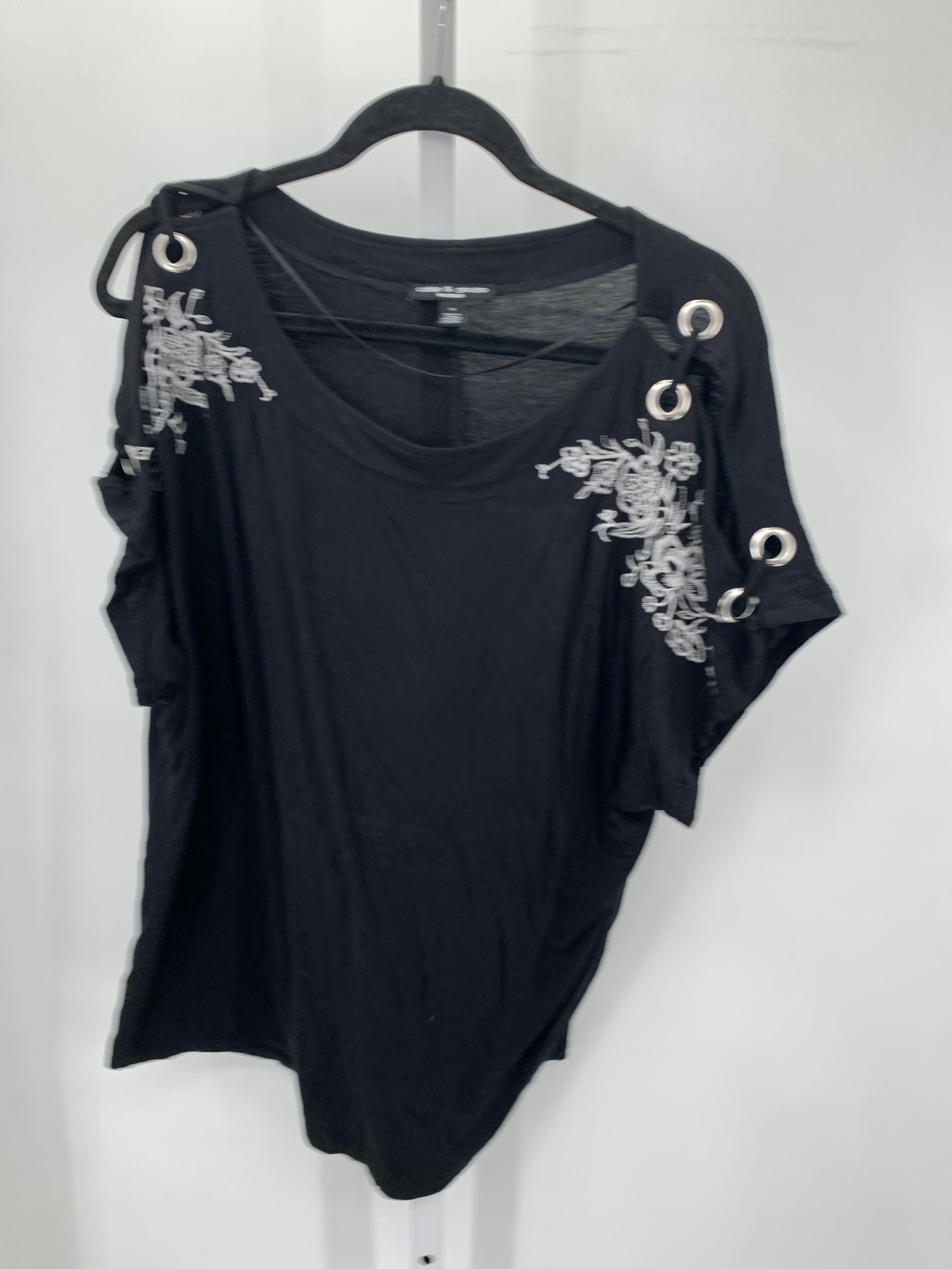 Cable & Gauge Size 1X Womens Short Sleeve Shirt