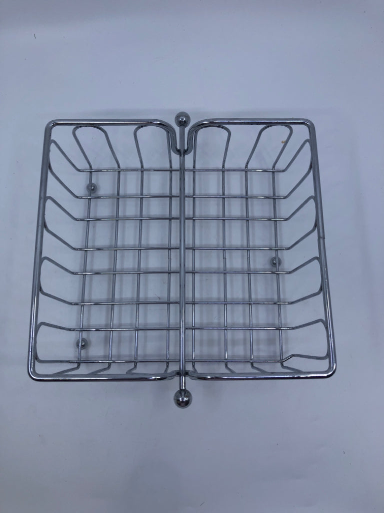 2PC METAL WIRE NAPKIN HOLDER.