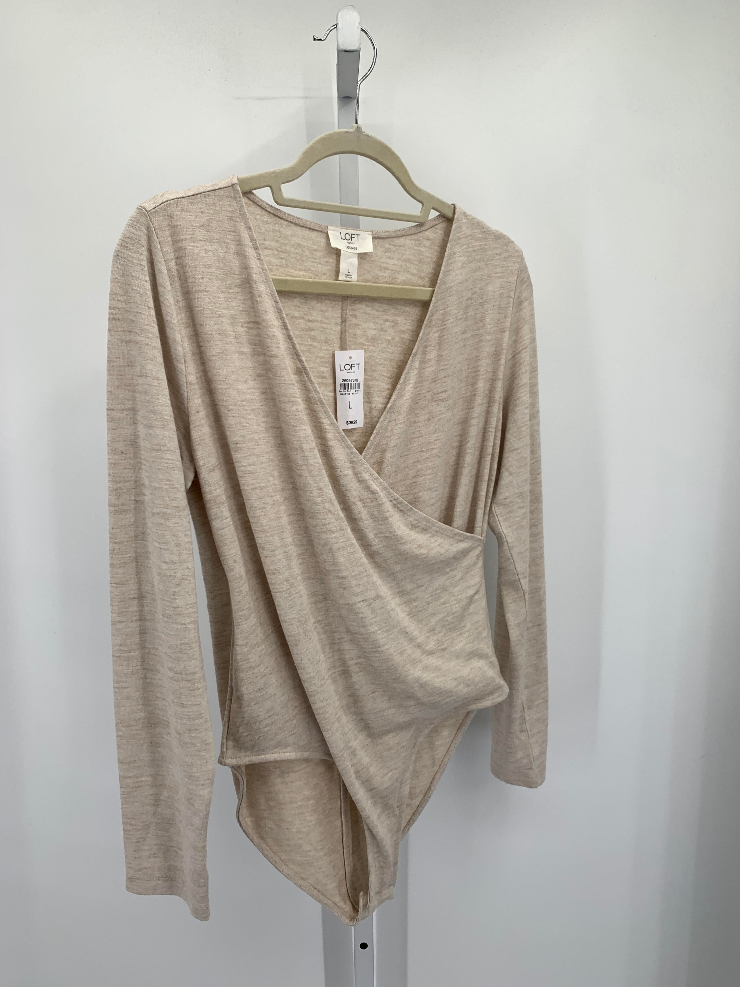 Loft Size Large Misses Long Sleeve Shirt