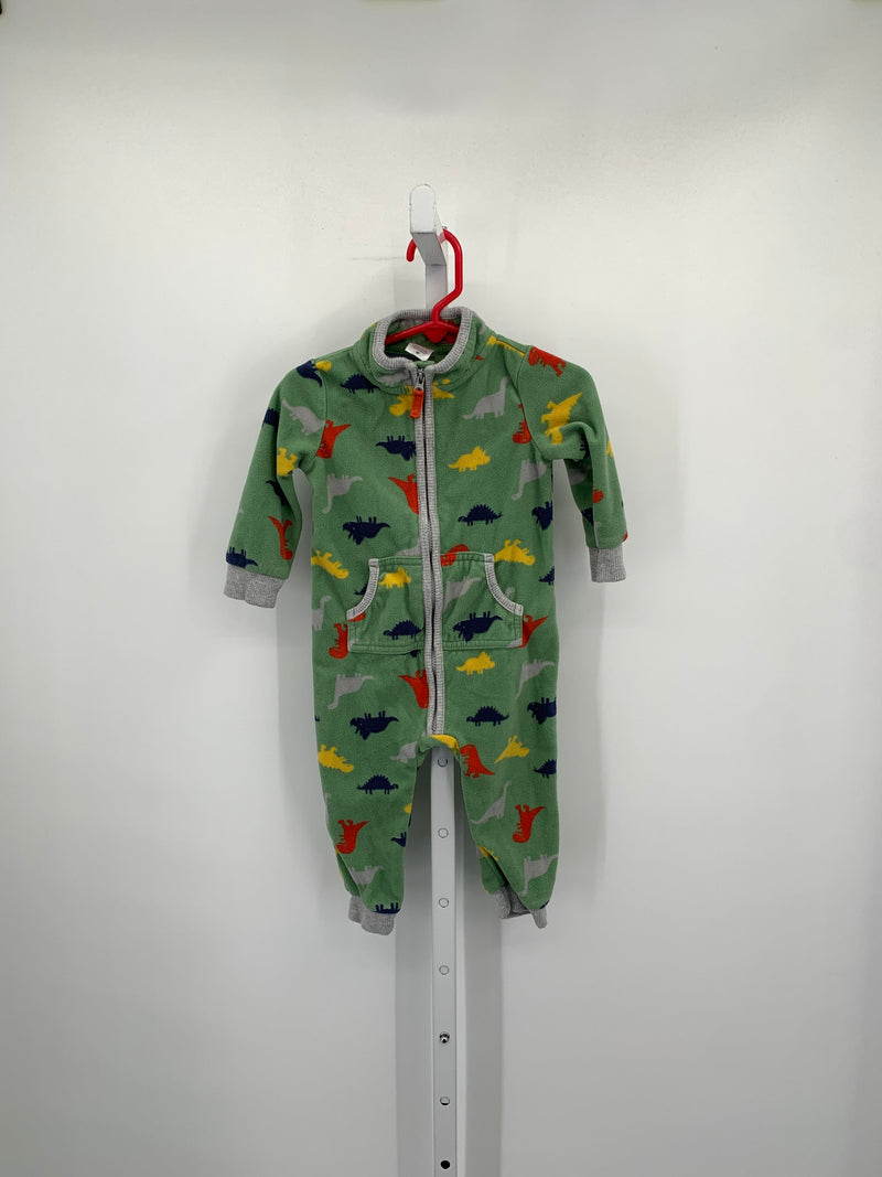 DINOSAURS FLEECE ROMPER