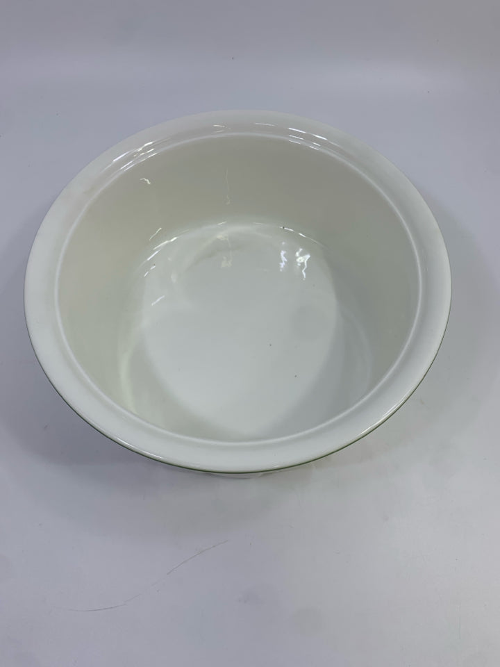 VILLEROY & BOCH PORCELAIN BOWL W/FRUIT PRINT.