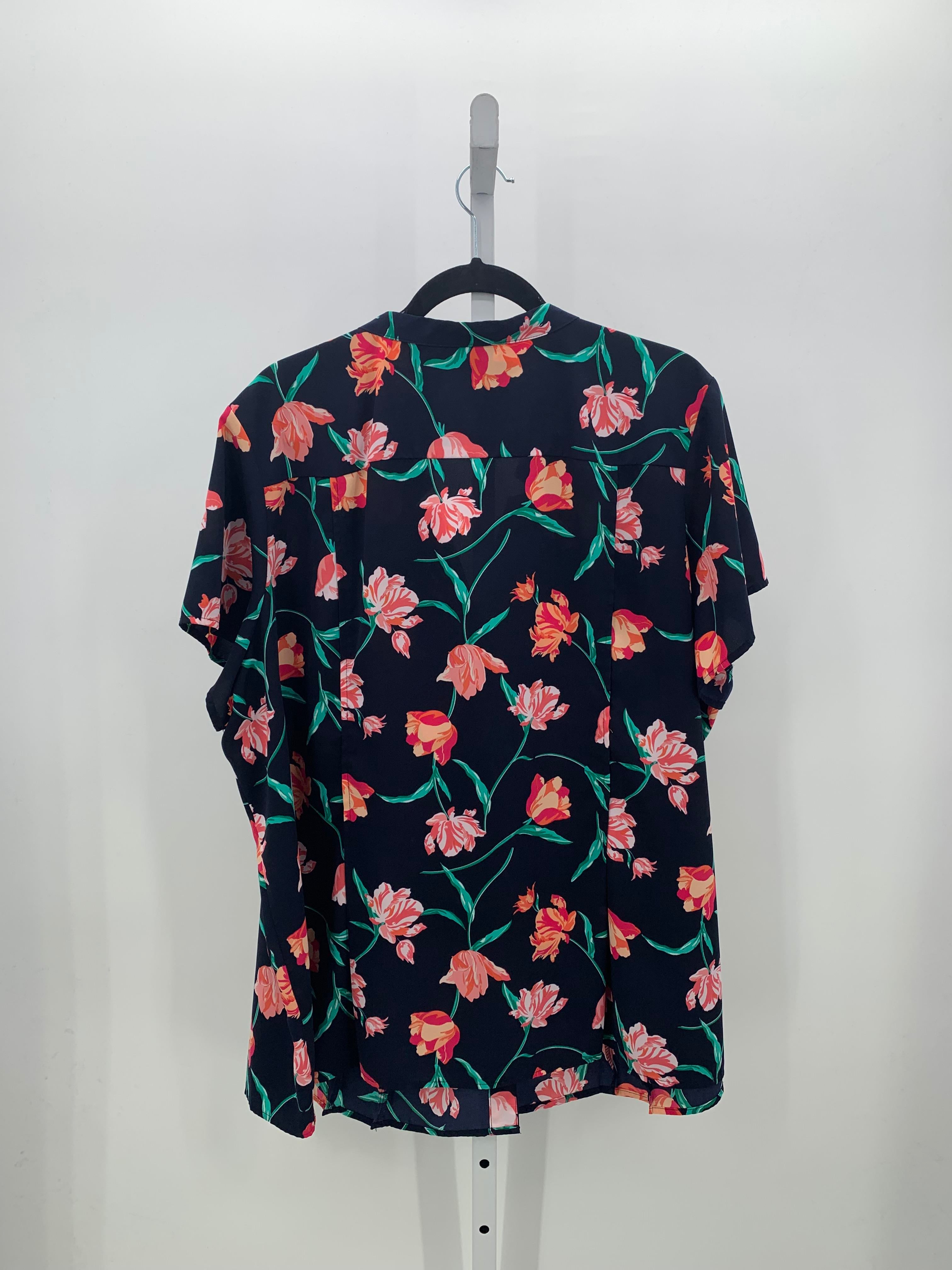 Croft & Barrow Size 3X Womens Short Sleeve Shirt