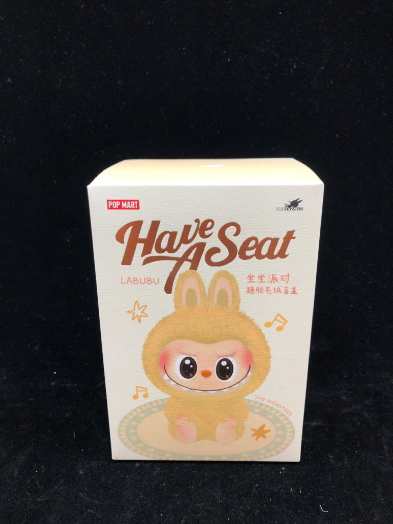 HAVE A SEAT LABUBU PLUSH PENDANT BLIND BOX.