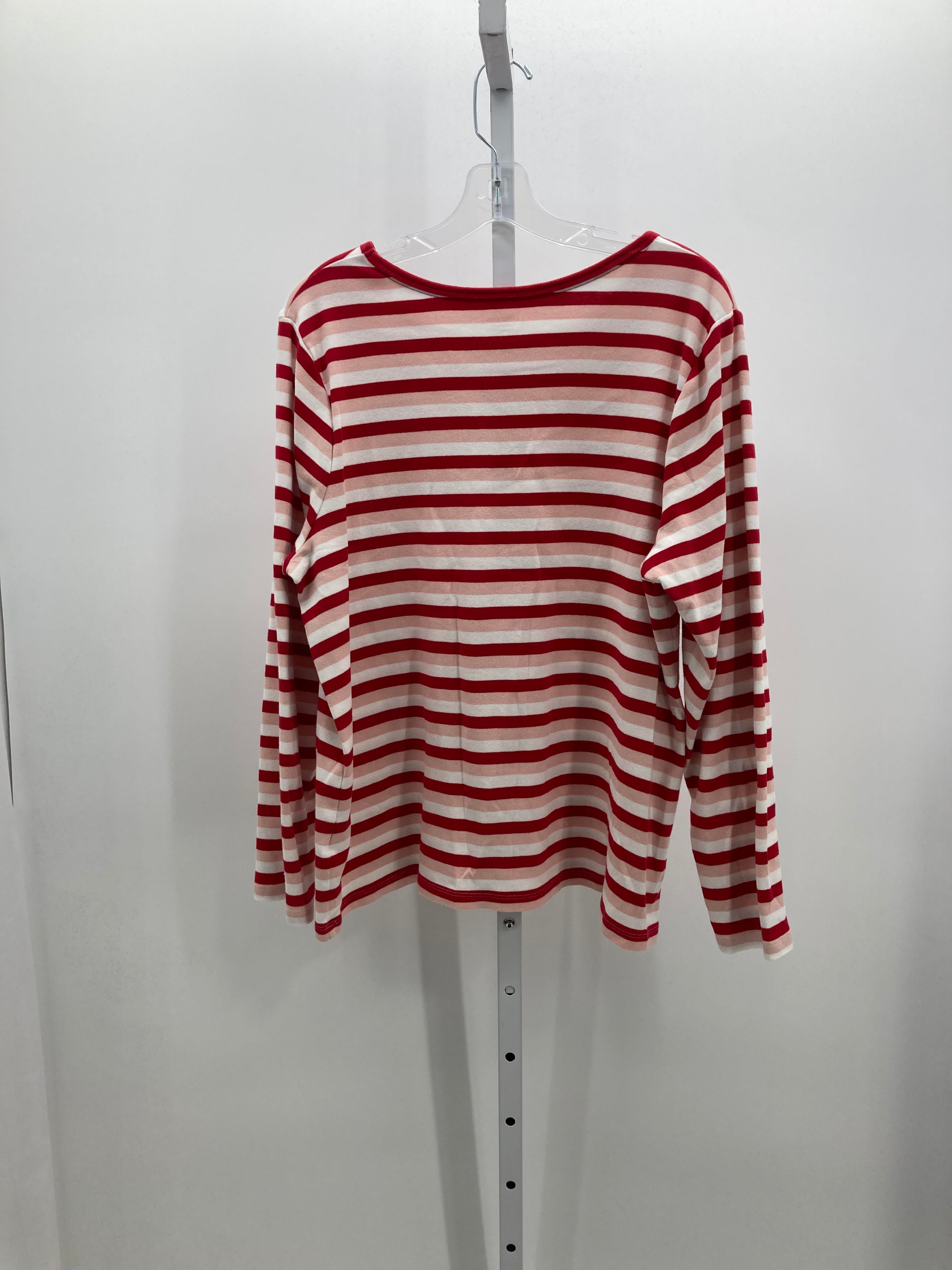 Lands End Size 1X Womens Long Sleeve Shirt
