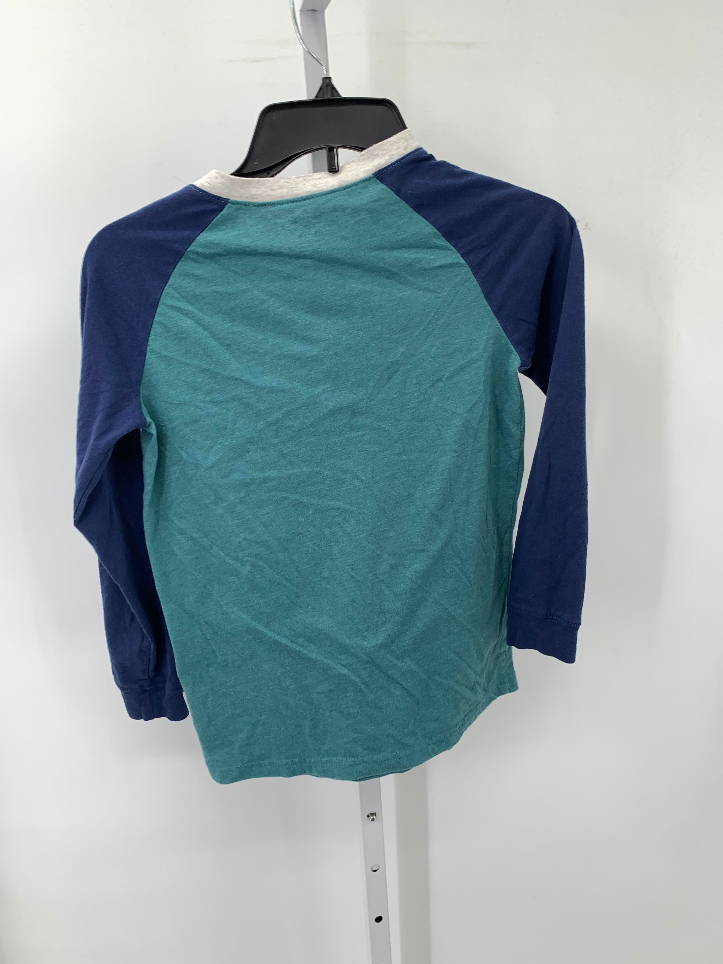 BLUE HENLEY KNIT