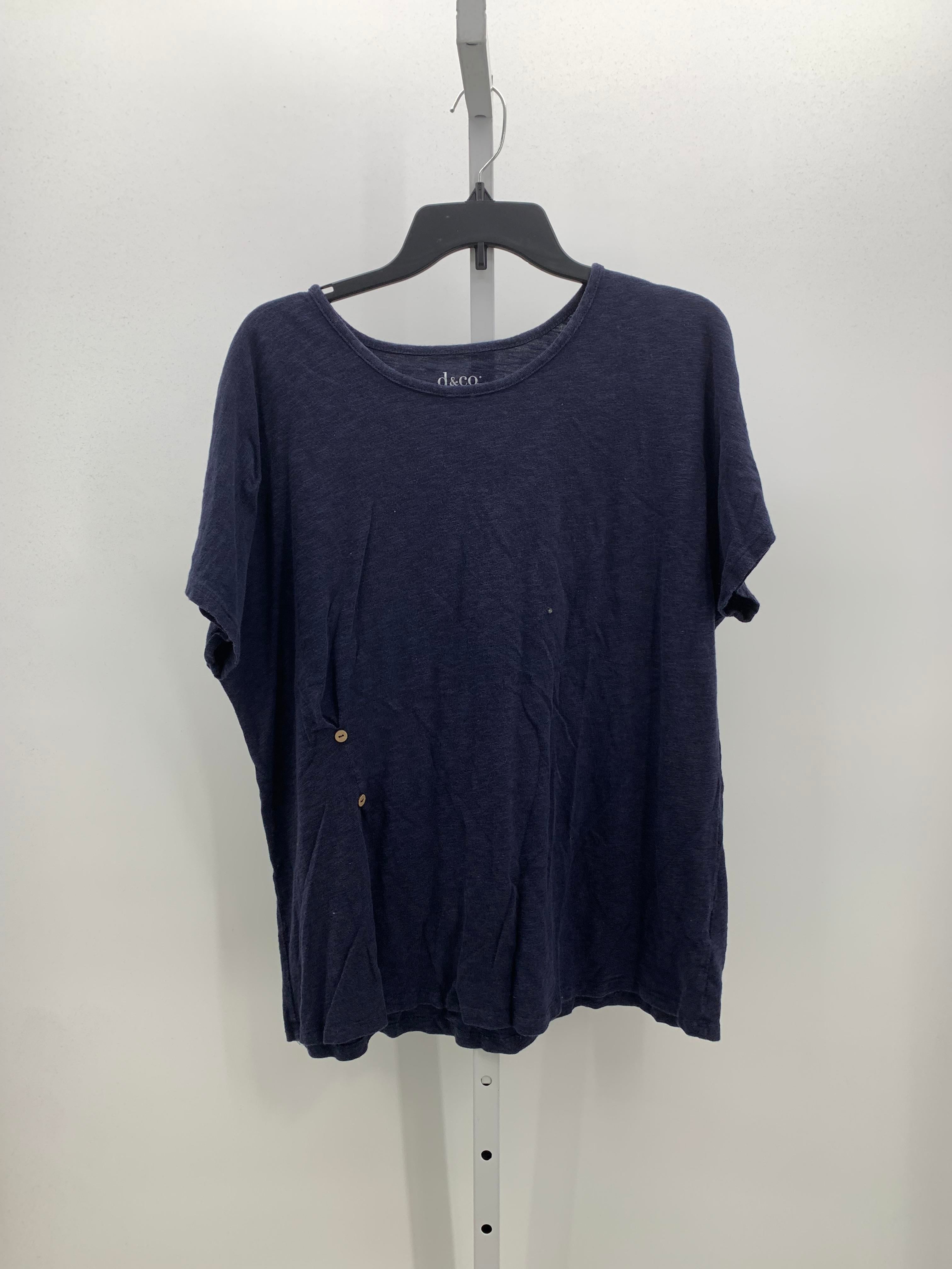 d & co. Size X Large Petite Petite Short Sleeve Shirt