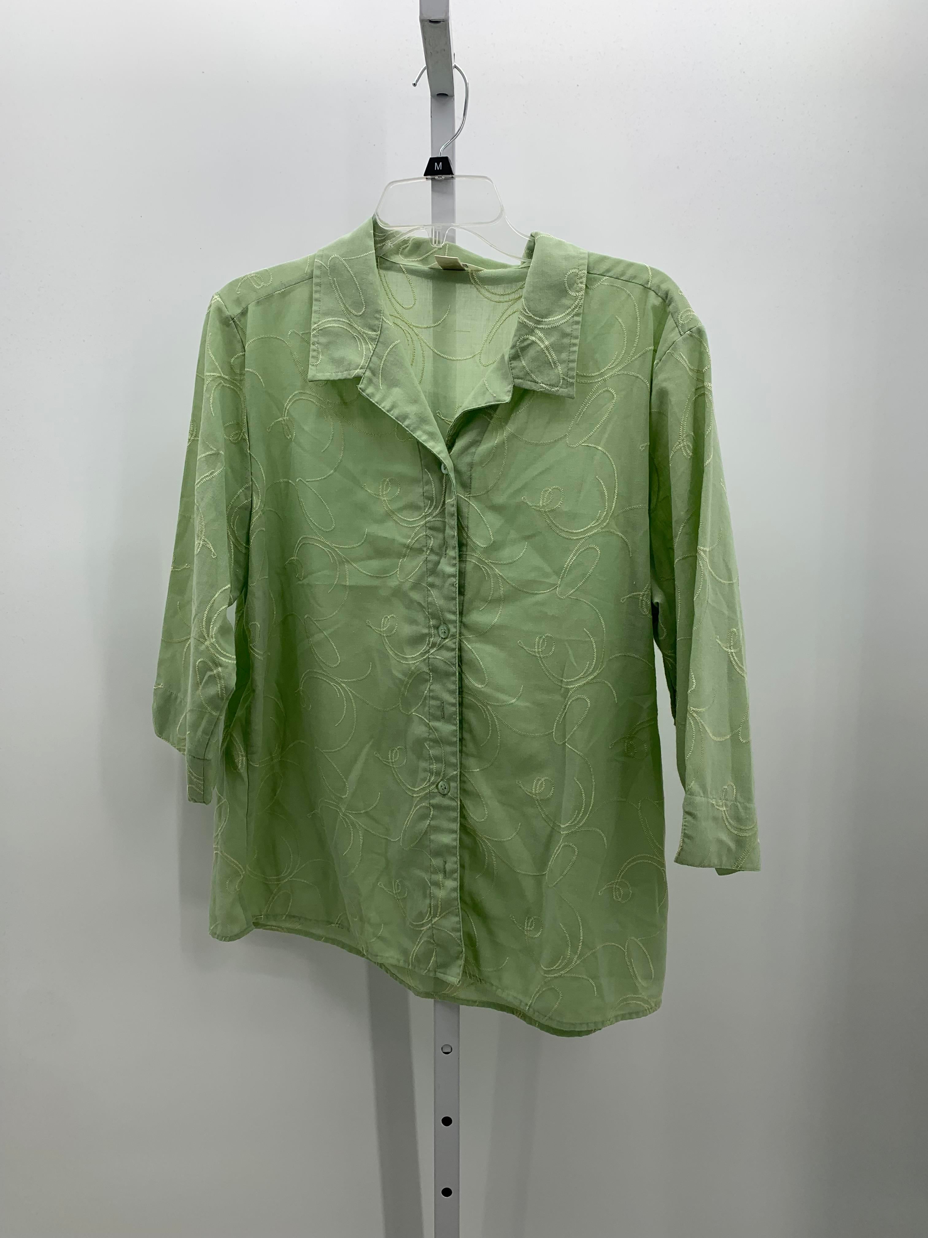 Christopher & Banks Size Extra Large Misses 3/4 Sleeve Shirt