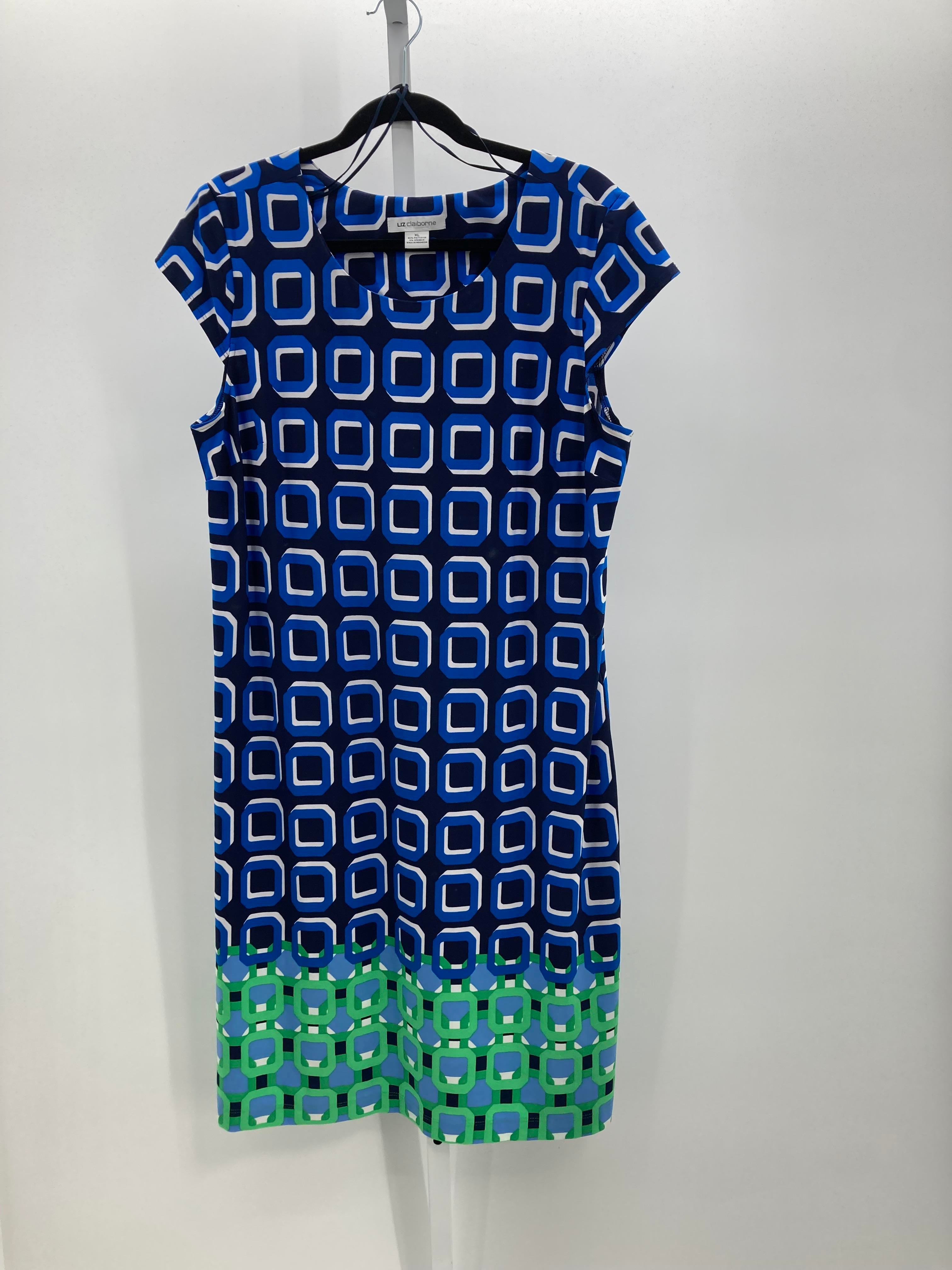 Liz Claiborne Size Extra Large Misses Short Sleeve Dress