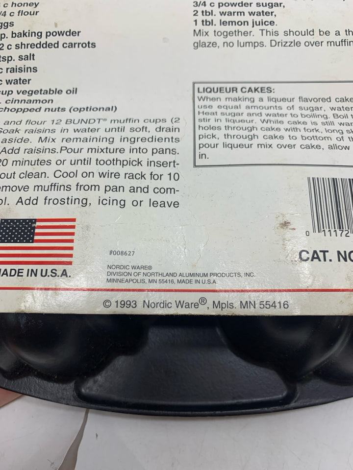 VTG NEW MINI BUNDT PAN.