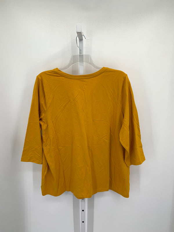 d & co. Size 2X Womens 3/4 Sleeve Shirt