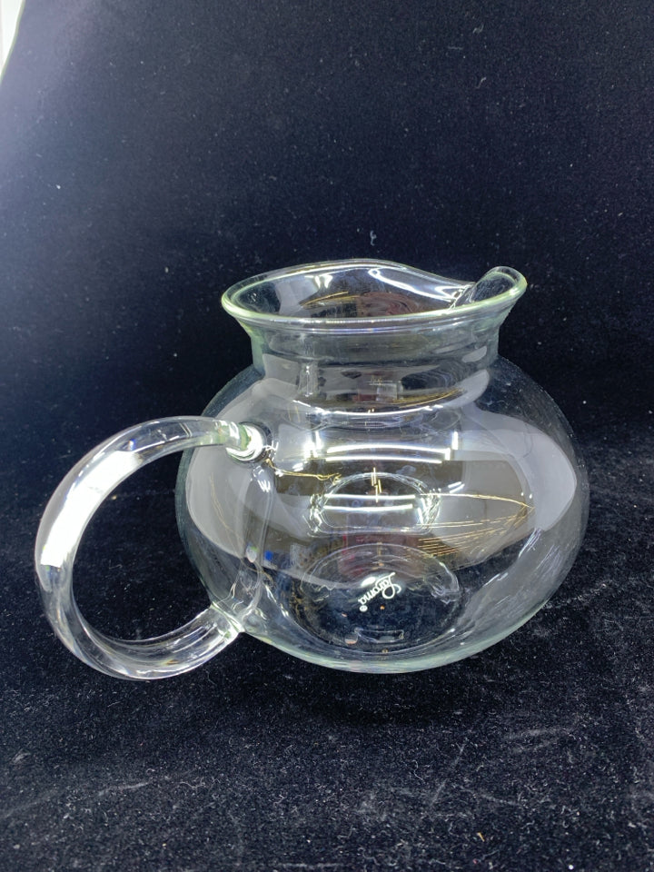 DELICATE GLASS PITCHER.