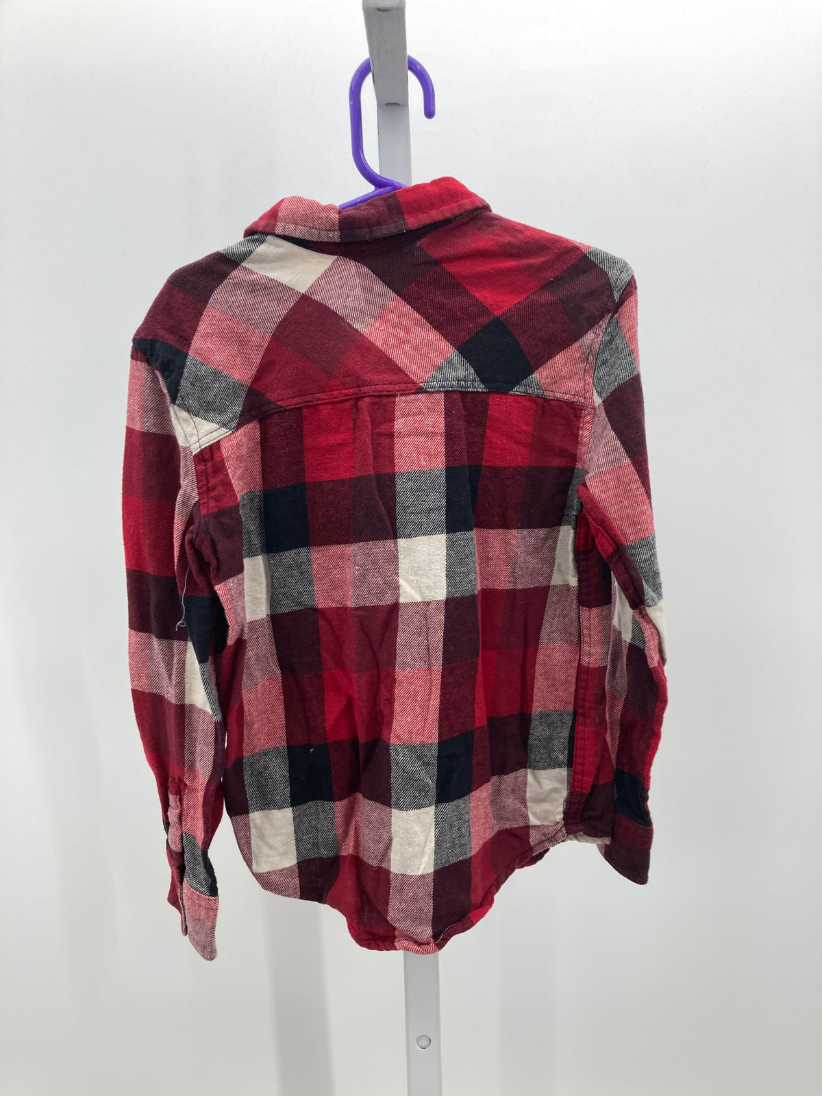 PLAID BTN DOWN