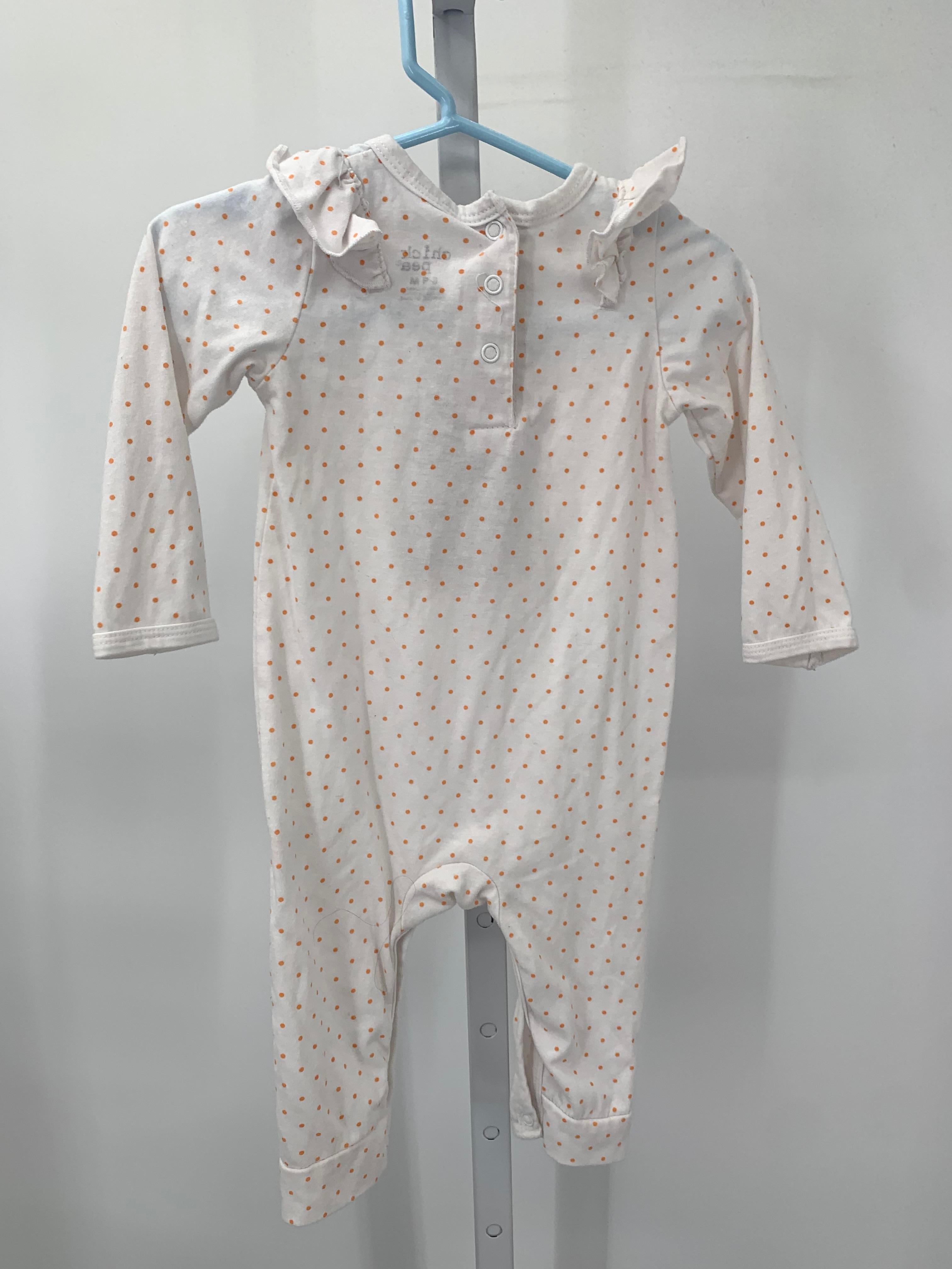 LONG SLV ROMPER STACKED PUMPKINS