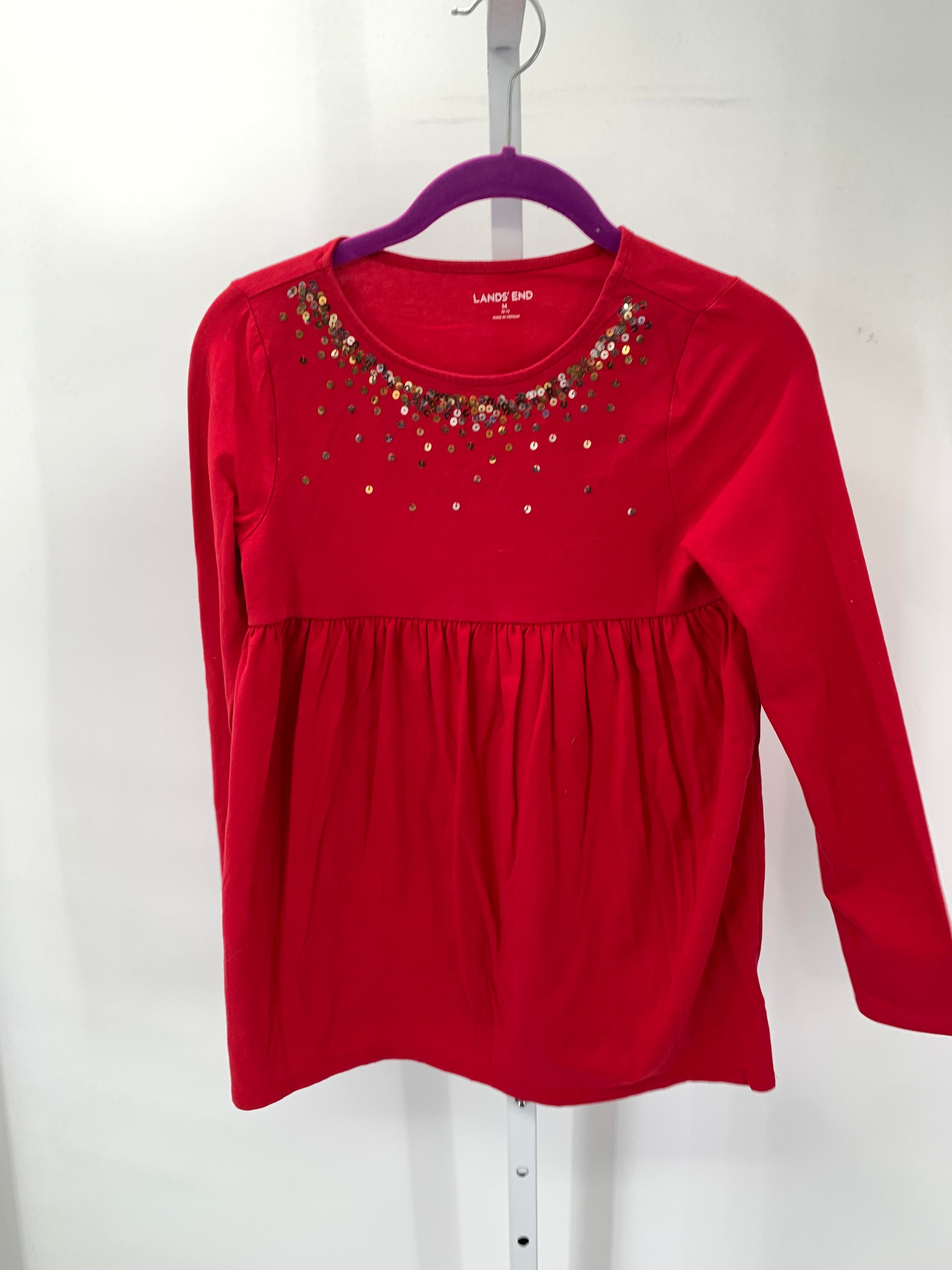 Lands End Size 10-12 Girls Long Sleeve Shirt